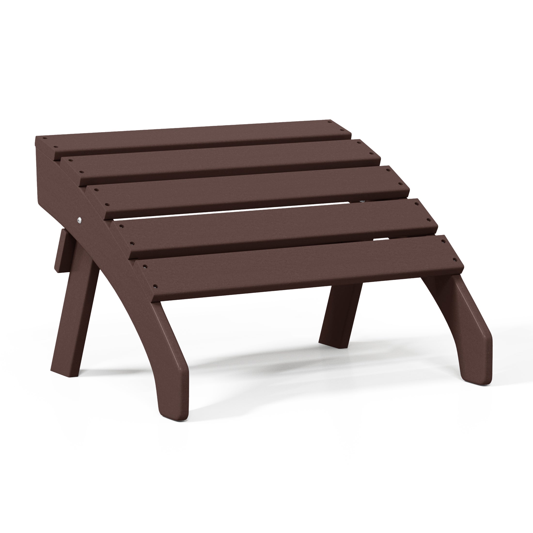 Portside Outdoor Patio HDPE Adirondack Ottoman Footrest