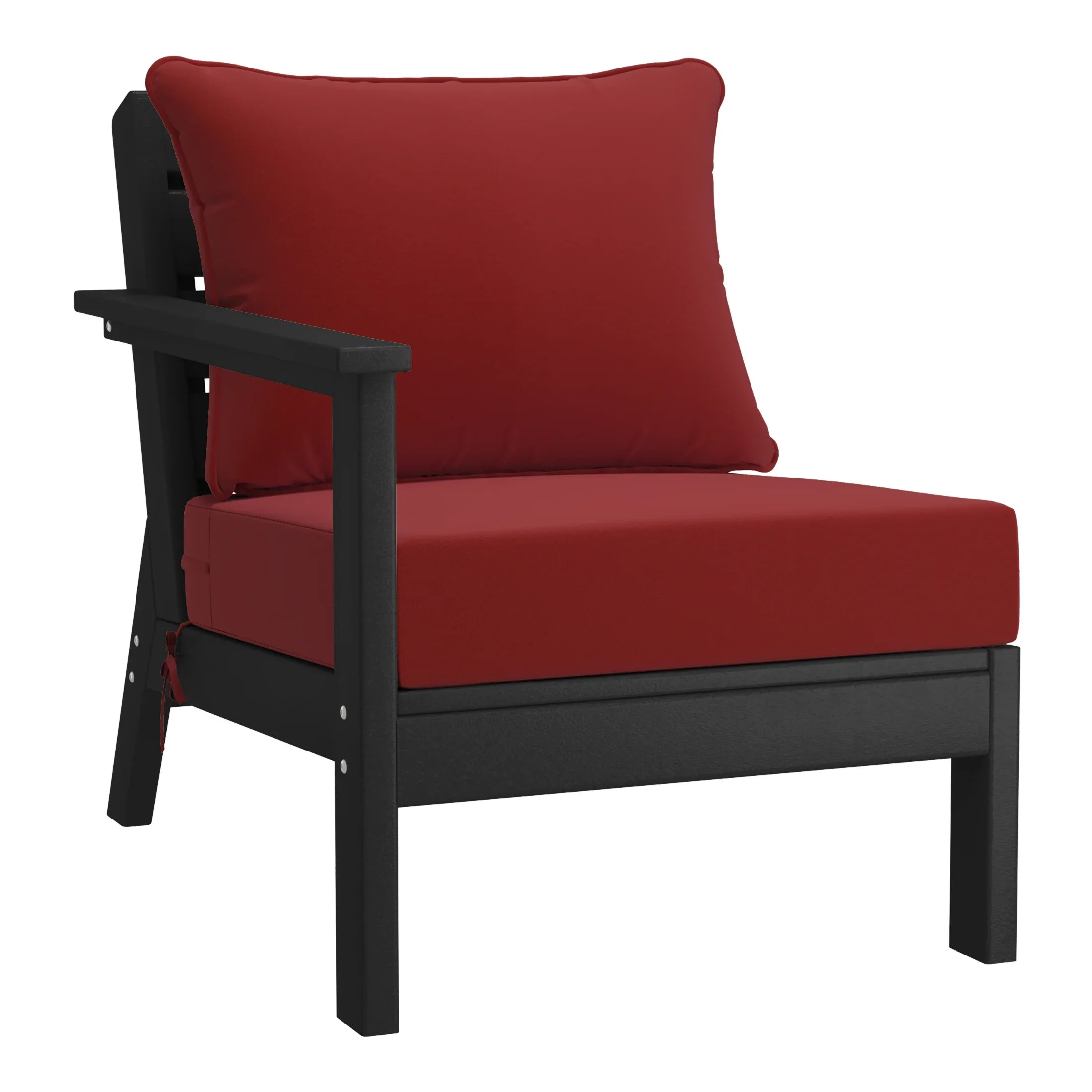 Portsmouth Outdoor Patio HDPE Sectional Sofa with Patio Cushions