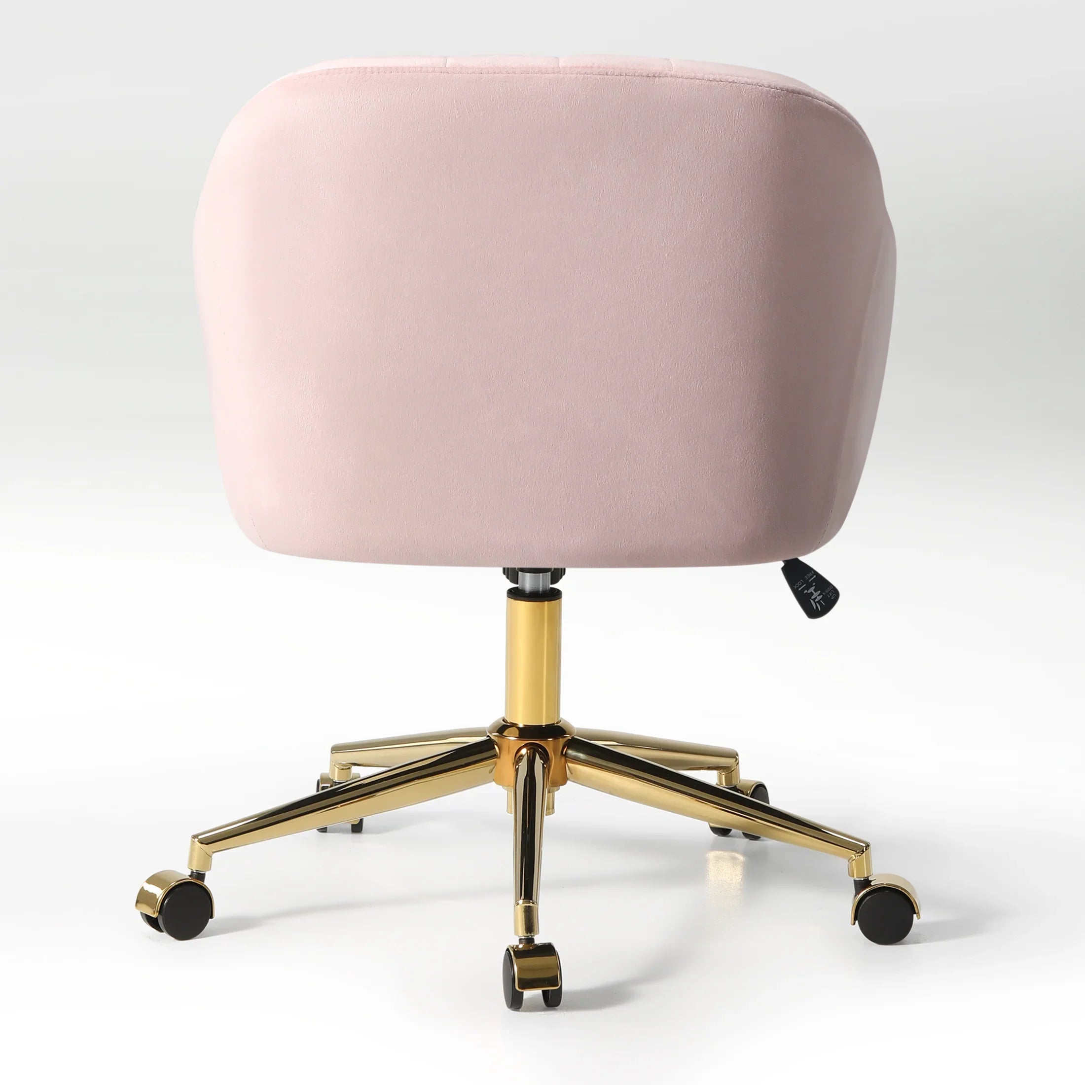 Alaia Upholstered Velvet Swivel Vanity Office Chair With Wheels