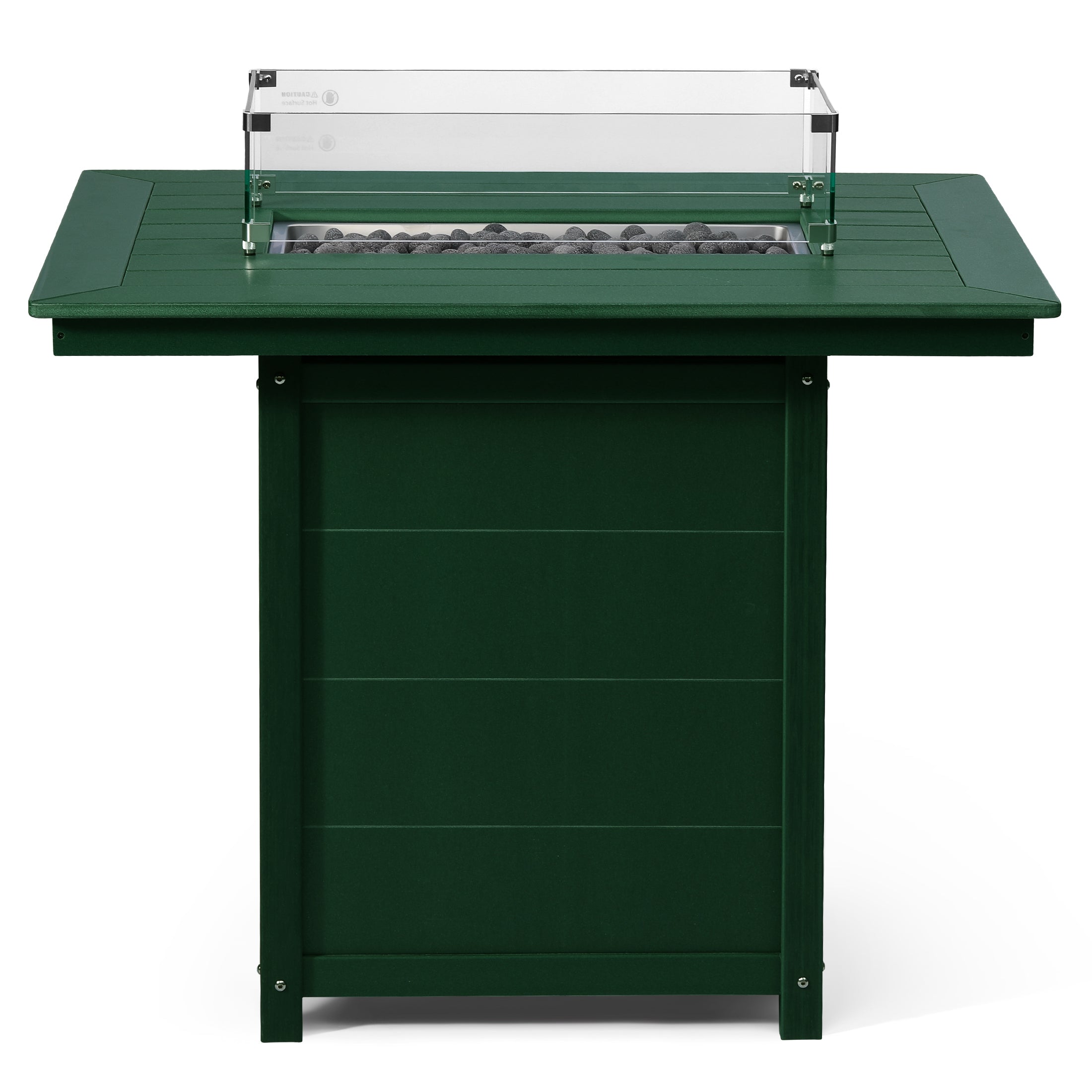 Sol 46" Modern Outdoor Patio Gas Propane Rectangle Fire Pit Table
