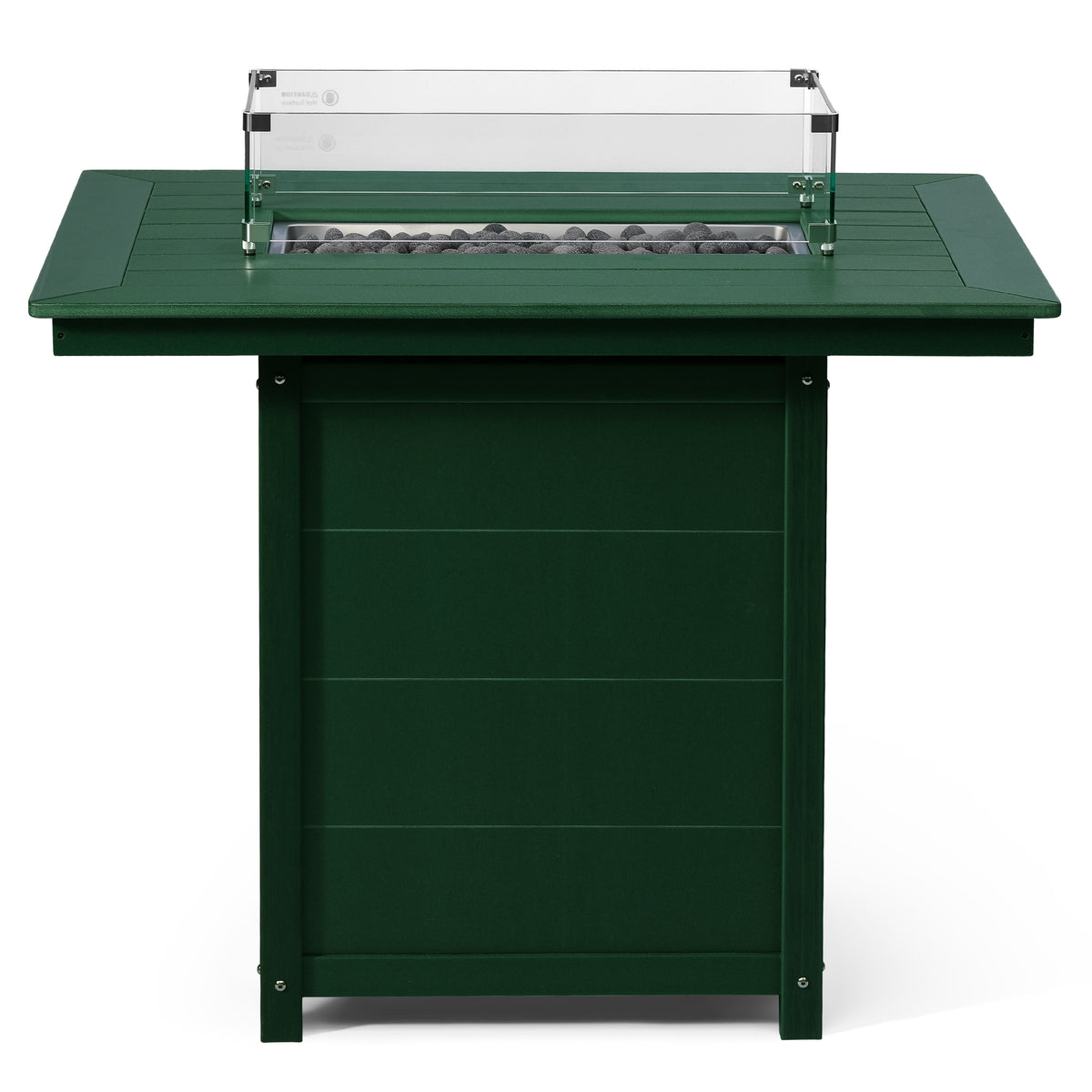 Sol 46" Modern Outdoor Patio Gas Propane Rectangle Fire Pit Table