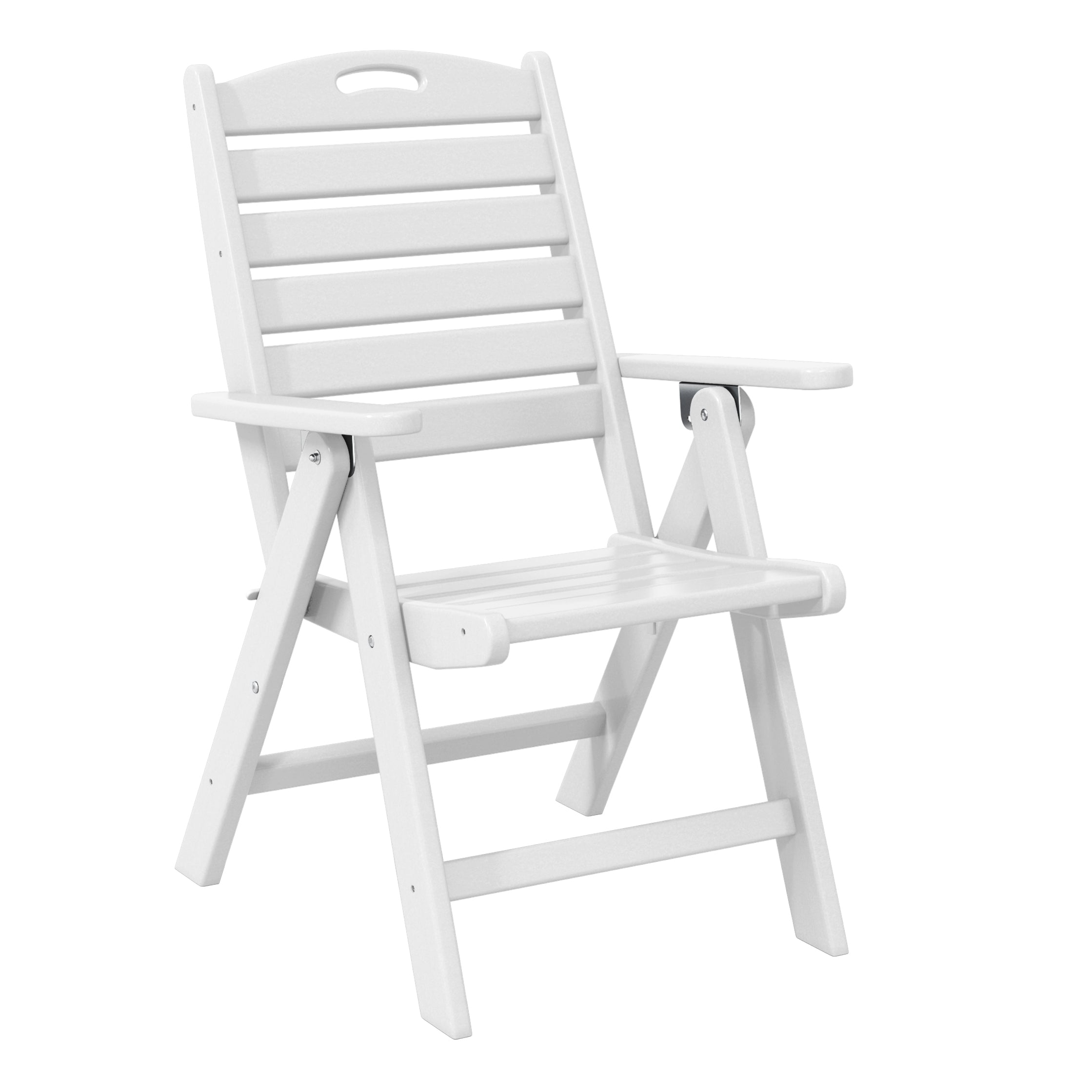 Paradise 7-Piece HDPE Rectangular Patio Dining Table Set with Foldable Chairs