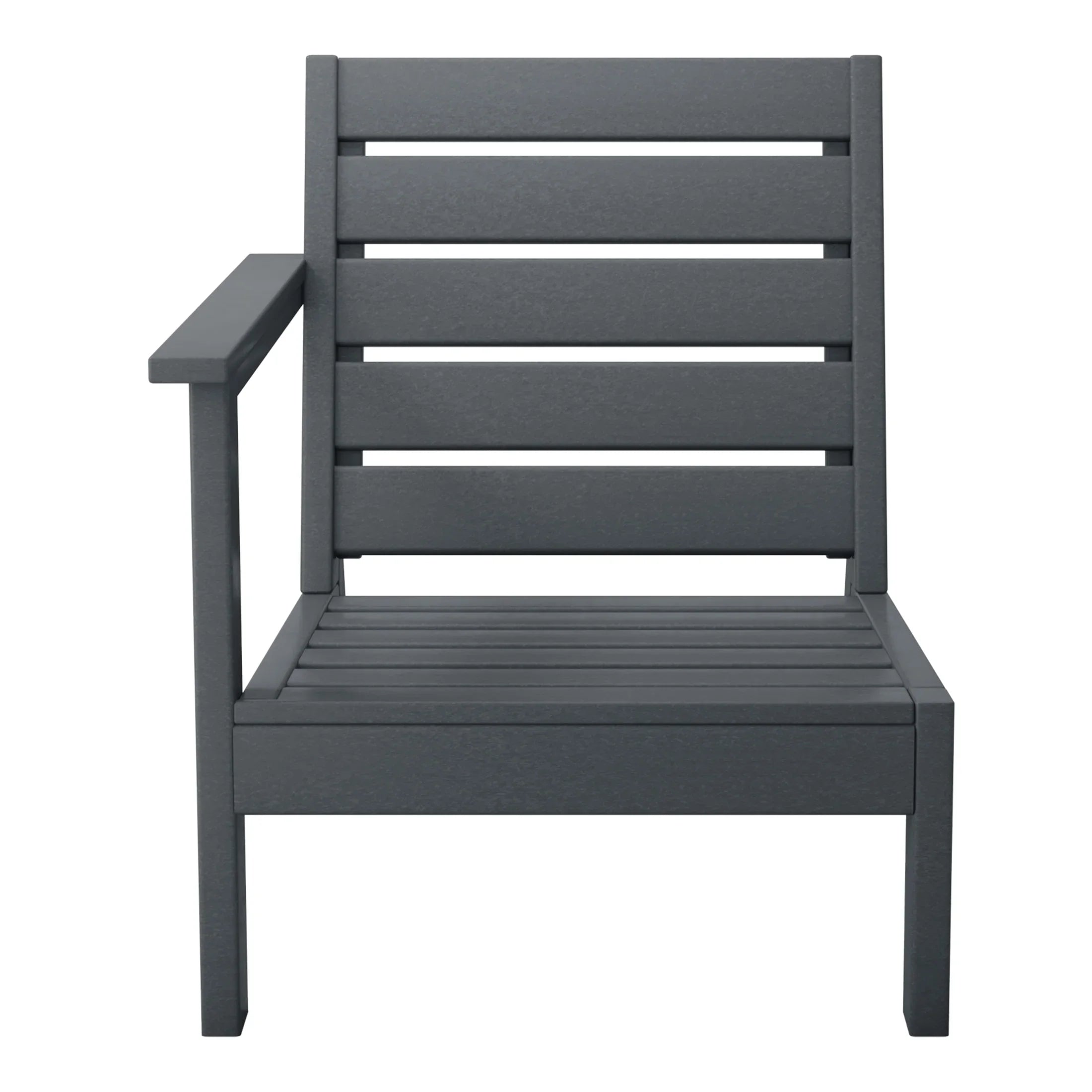 Portsmouth Outdoor Patio HDPE Left Arm Facing Deep Seating Corner Chair