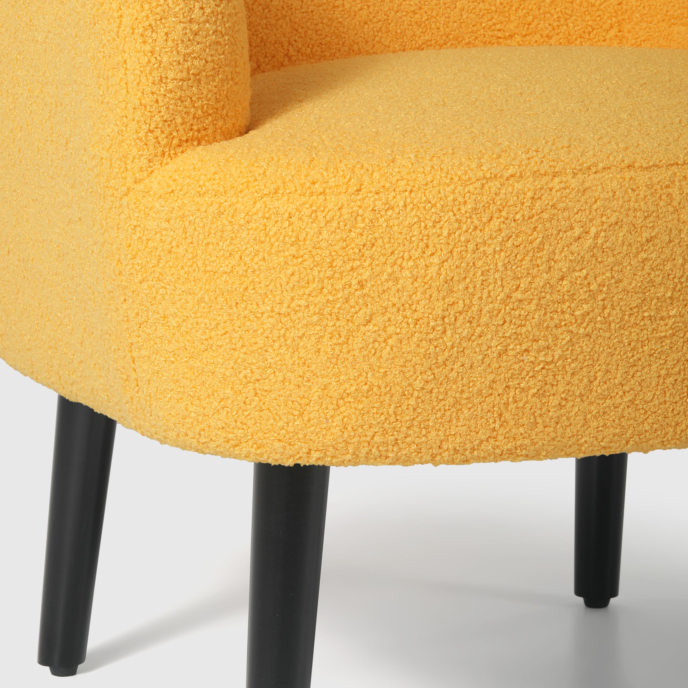 Celine 29" Wide Mid Century Modern Club Barrel Accent Armchair, Set of Two