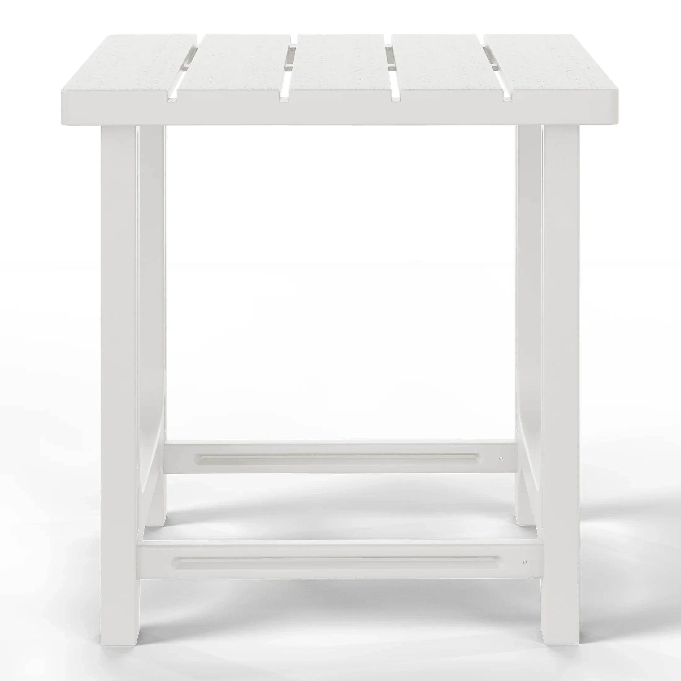 Cayman Outdoor 18" HDPE Square Adirondack Patio Side Table