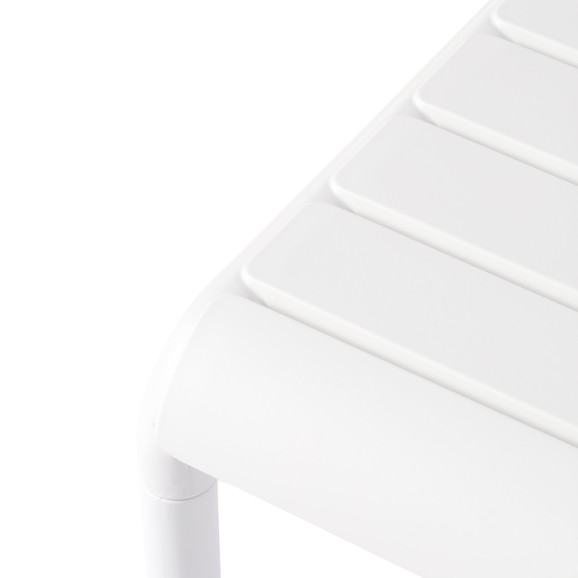 Sunshine Plastic Modern Outdoor Patio Accent Side Tables (Set of 2)