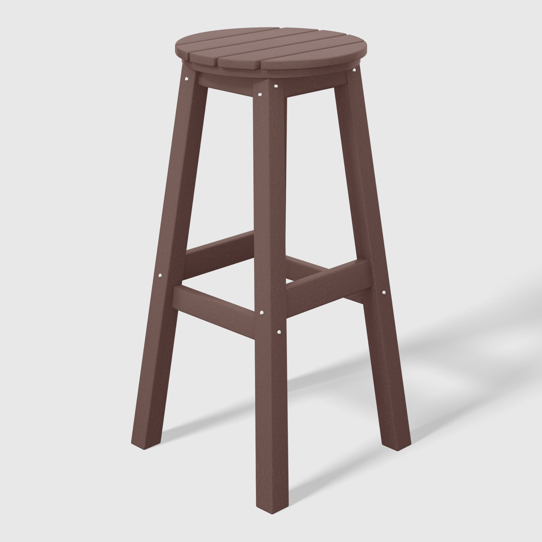 Paradise 29" HDPE Outdoor Patio Round Bar Stool Set of 2