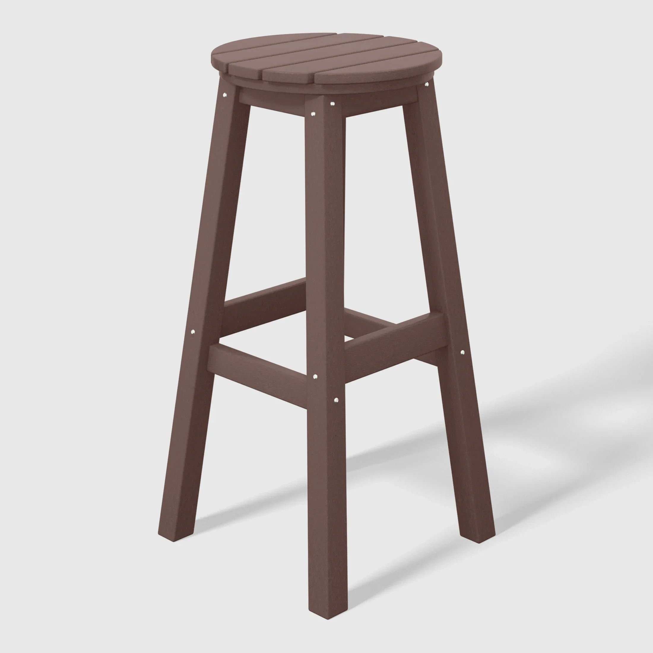 Paradise 29" HDPE Outdoor Patio Round Bar Stool Set of 3