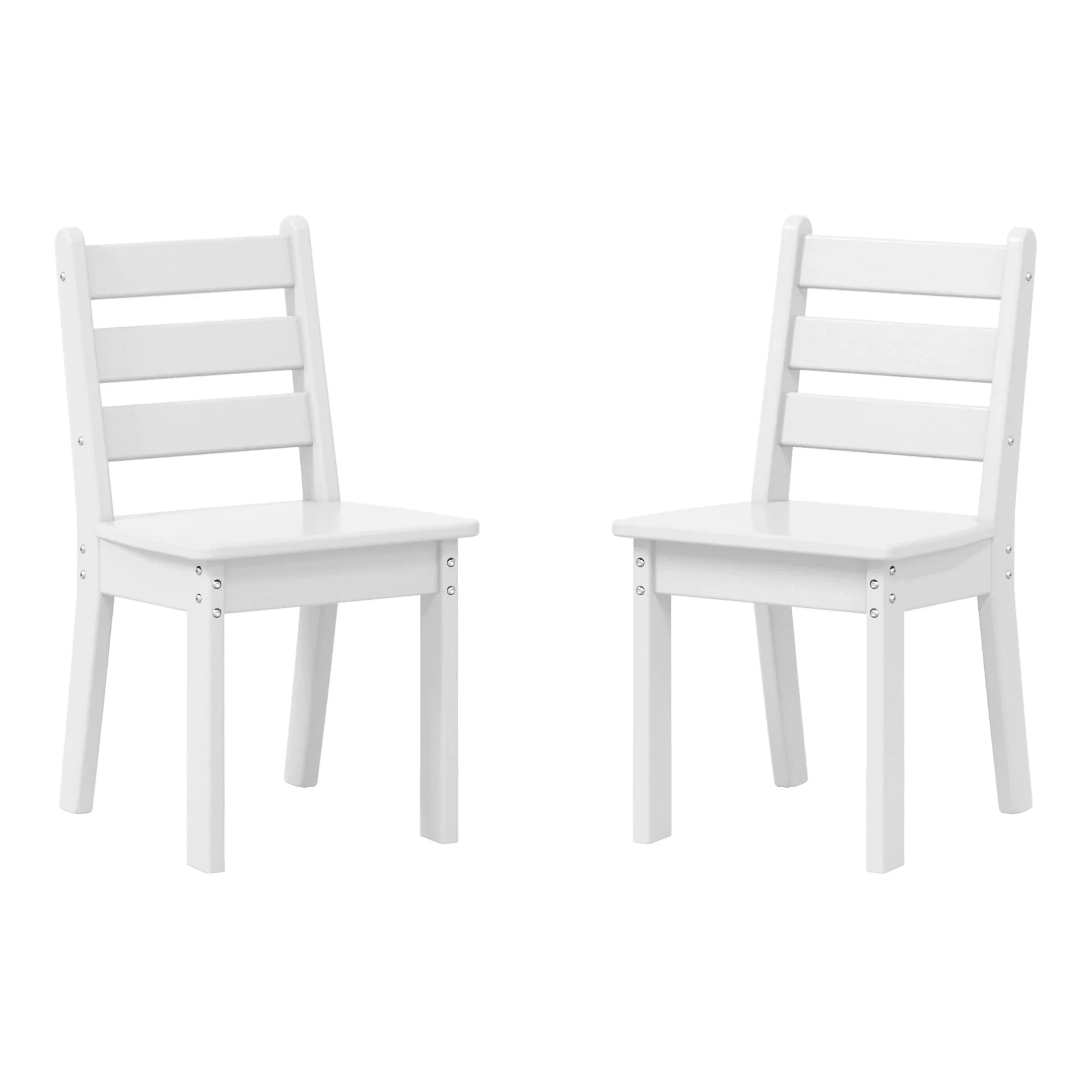 Playhouse Outdoor HDPE Kids Plastic Toddler Dining Chair (Set of Two)
