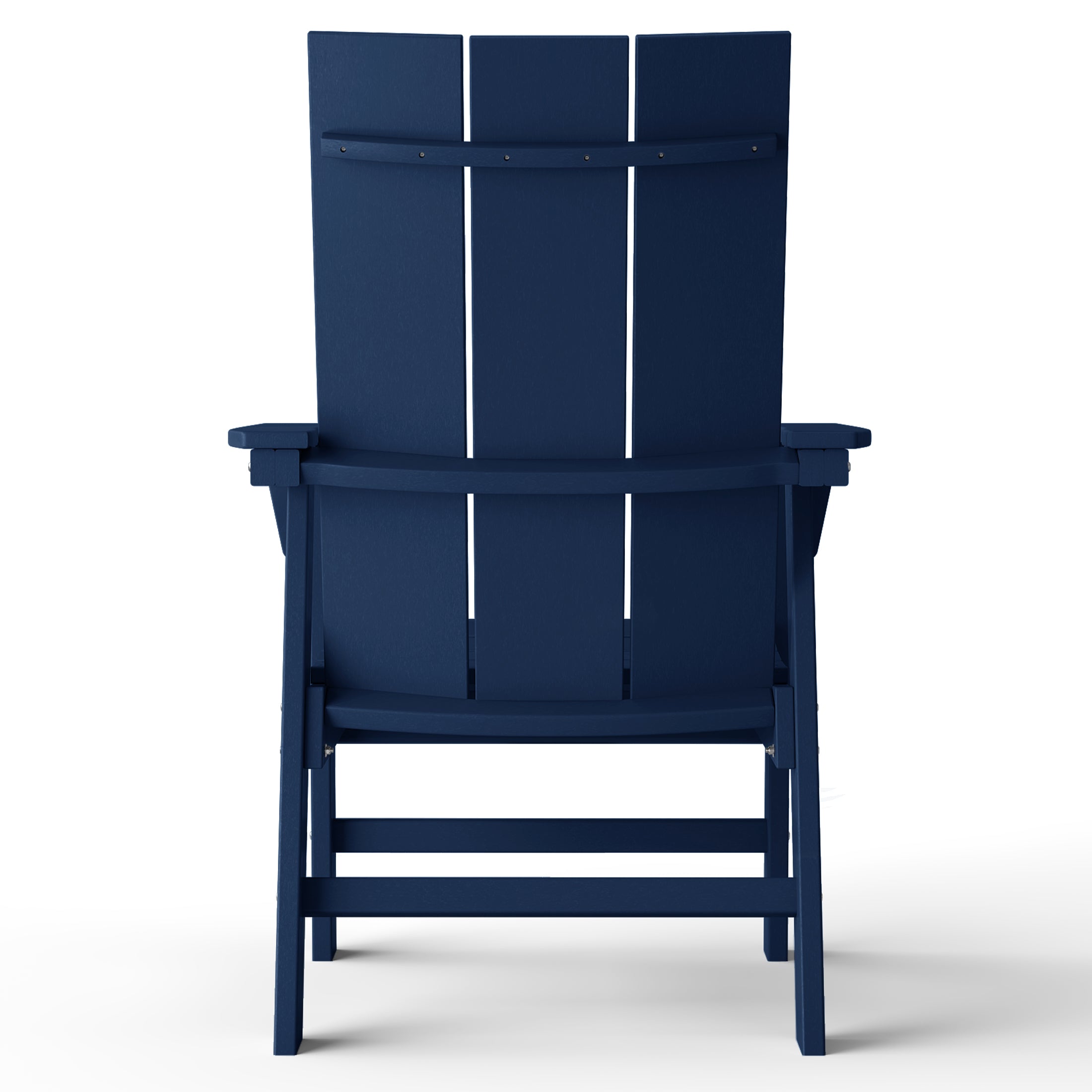 Palms Outdoor Patio HDPE Plastic Modern Adirondack Dining Chairs (Set of 2)