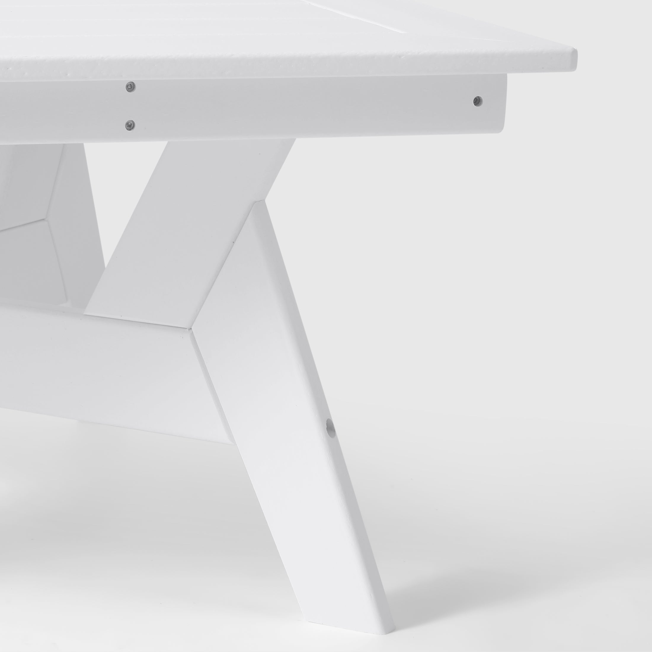 Portsmouth Modern Low Outdoor Patio Square HDPE Coffee Table