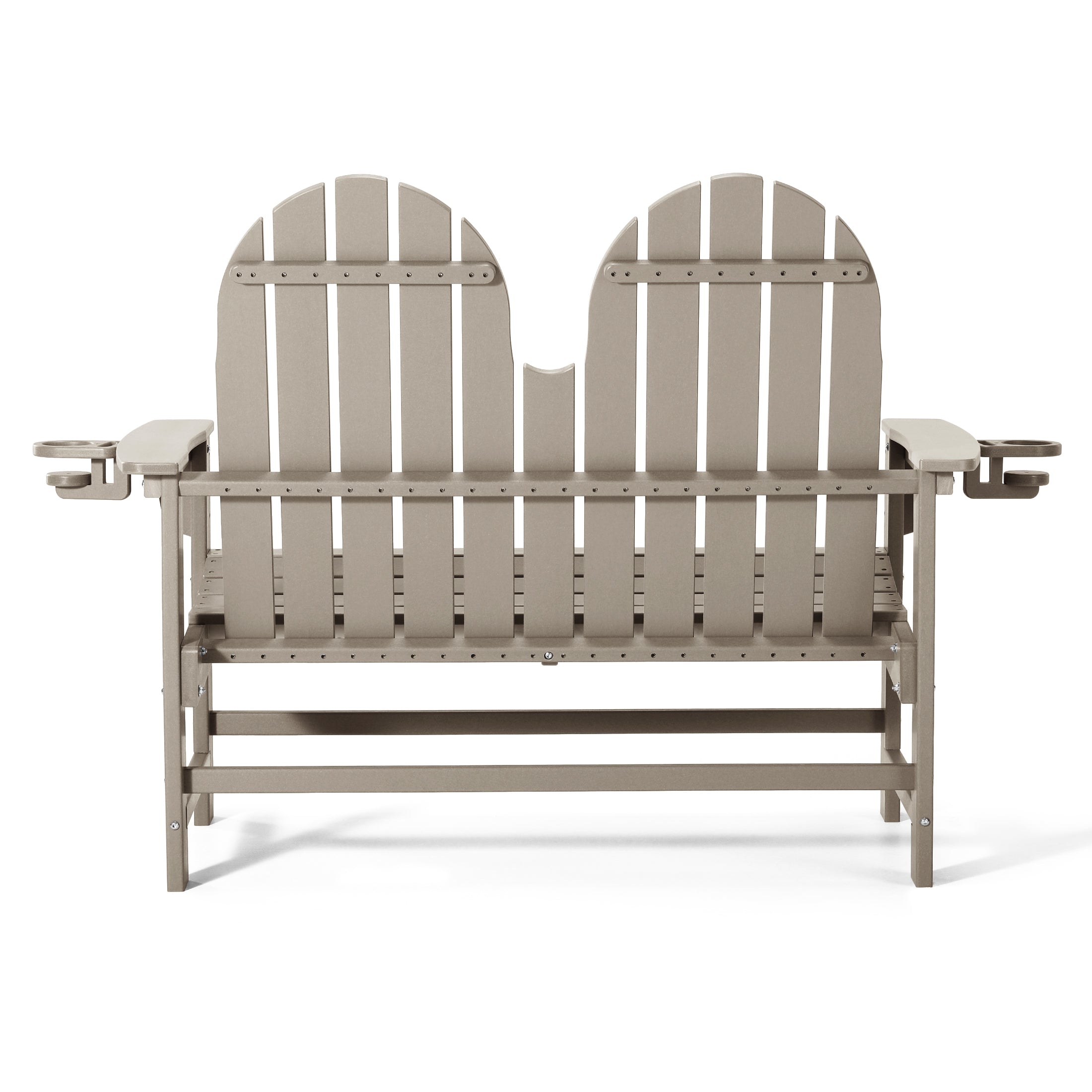 Savannah Outdoor Patio 49" HDPE Adirondack Garden Bench