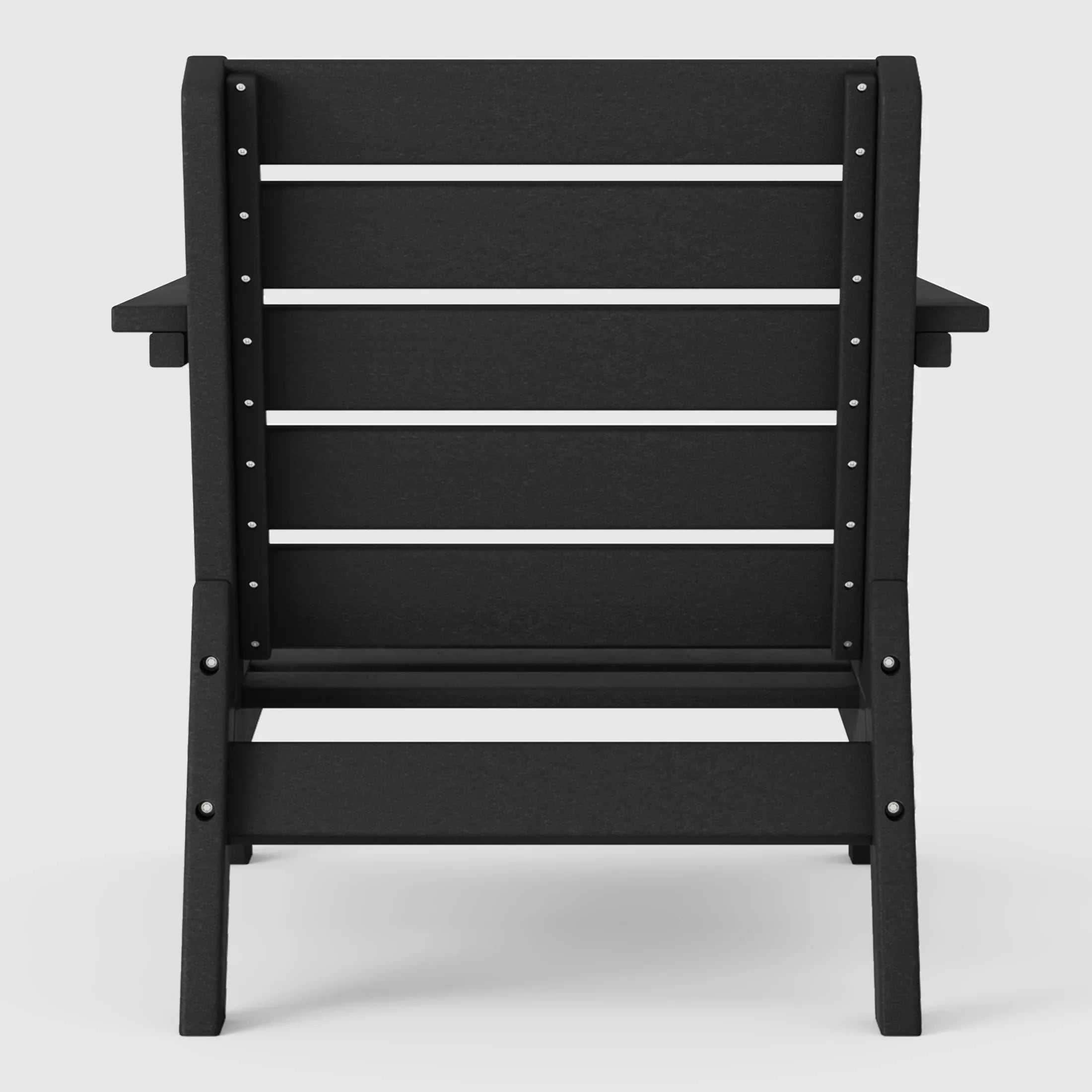 Portsmouth Outdoor Modern HDPE Patio Club Chair with Deep Seat Cushions