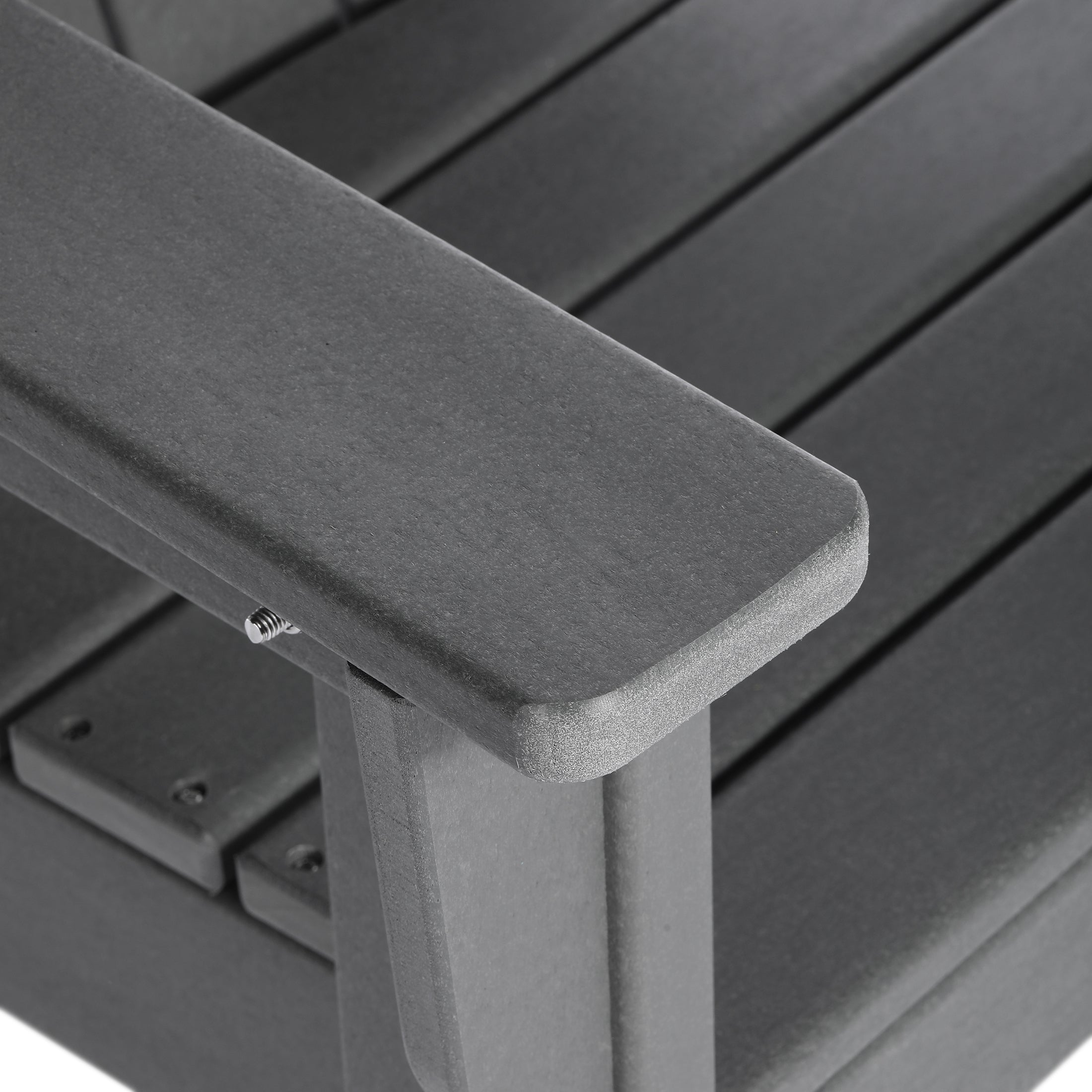 Paradise Kids 3-Piece Outdoor HDPE Adirondack Chairs With Square Side Table Set