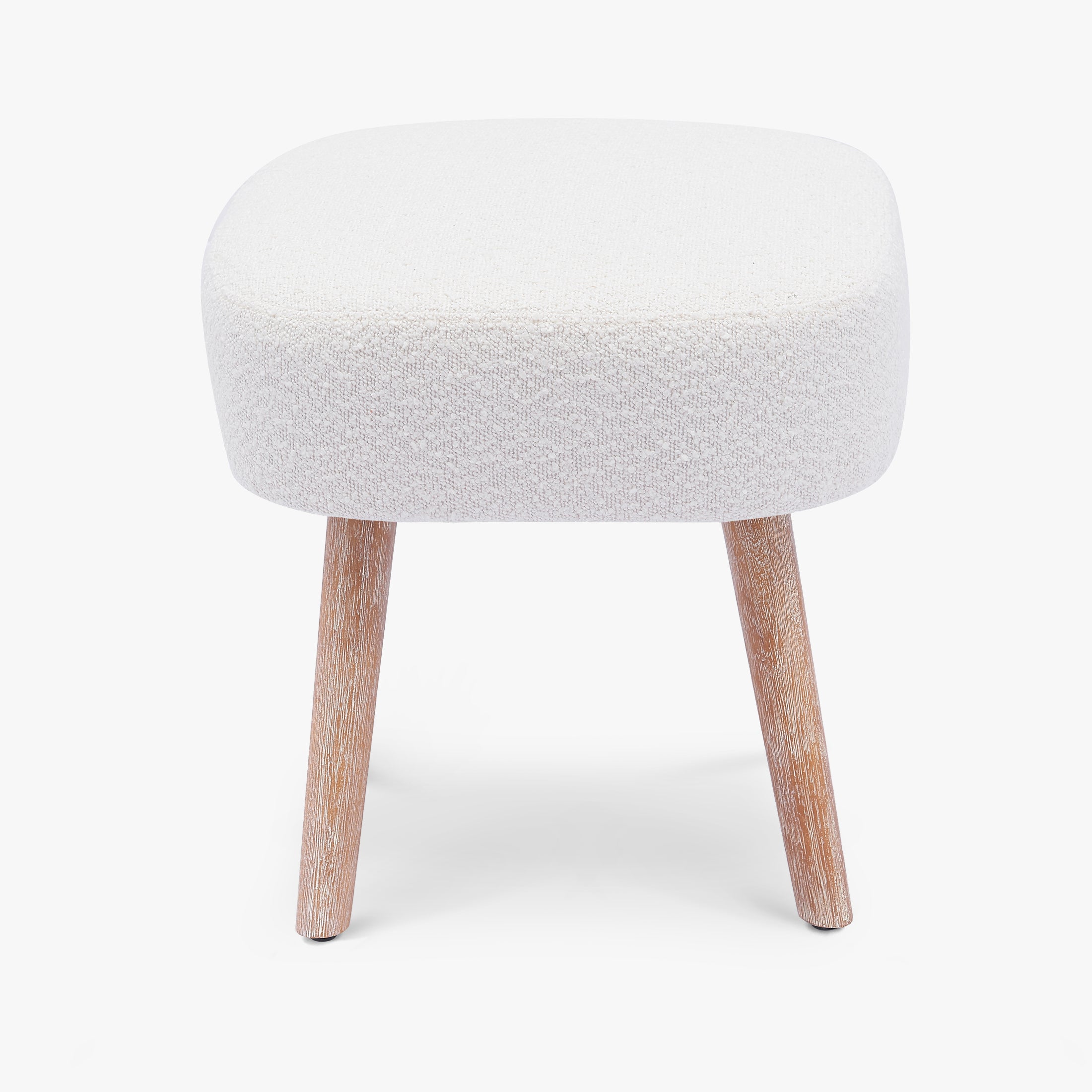 Amélie 21" Wide Square Upholstered Cushion Ottoman Foot Stool