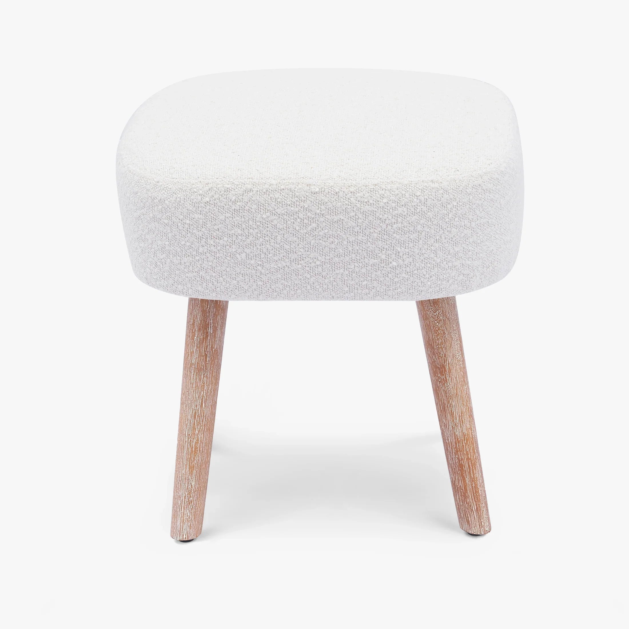 Amélie 21" Wide Square Upholstered Cushion Ottoman Foot Stool