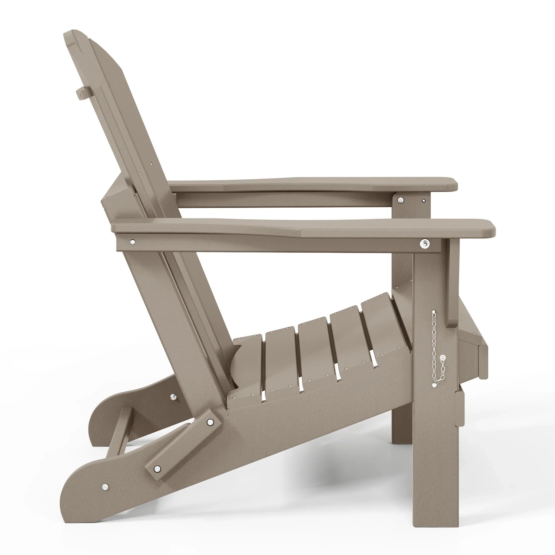 Paradise Outdoor Folding Poly Adirondack Chair (Set of 8)