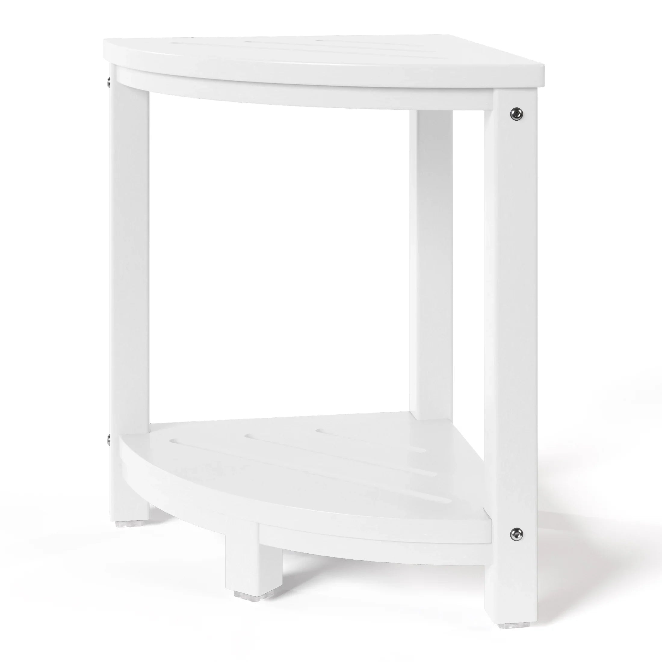 Ventura HDPE Plastic Waterproof Shower Corner Bench