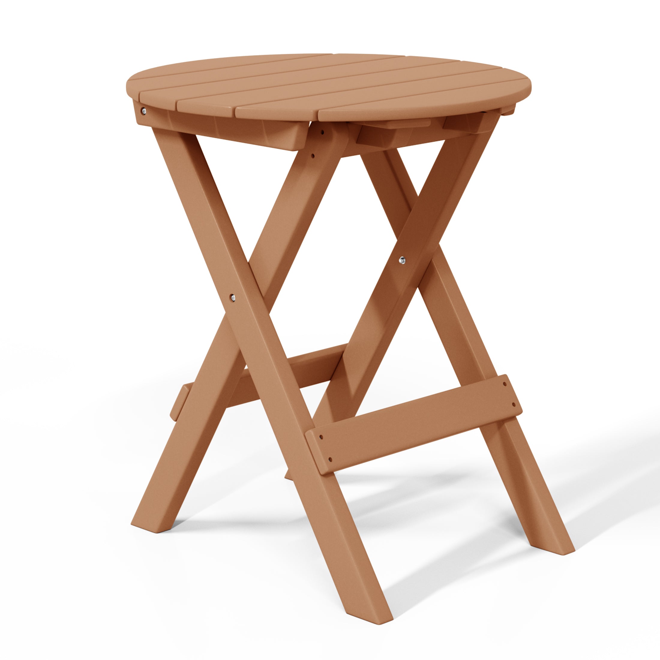 Paradise HDPE Outdoor 24.5 Inch Round Portable Folding Patio Dining Table