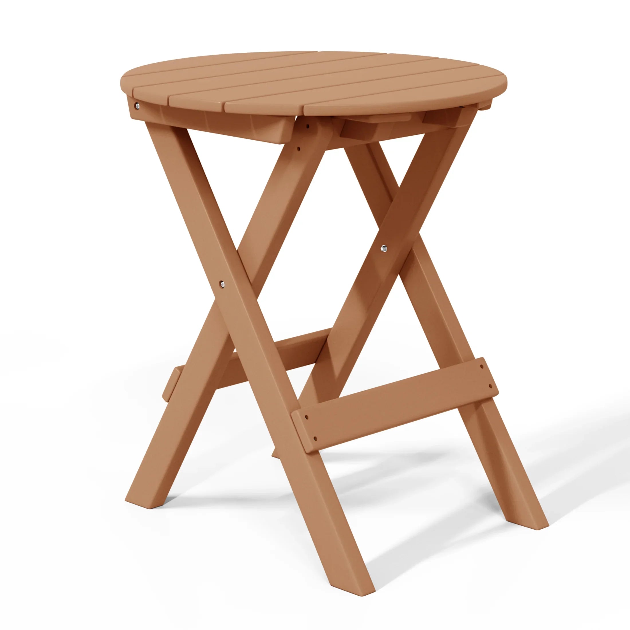 Paradise 3-Piece Outdoor HDPE Folding Patio Bistro Table and Chairs