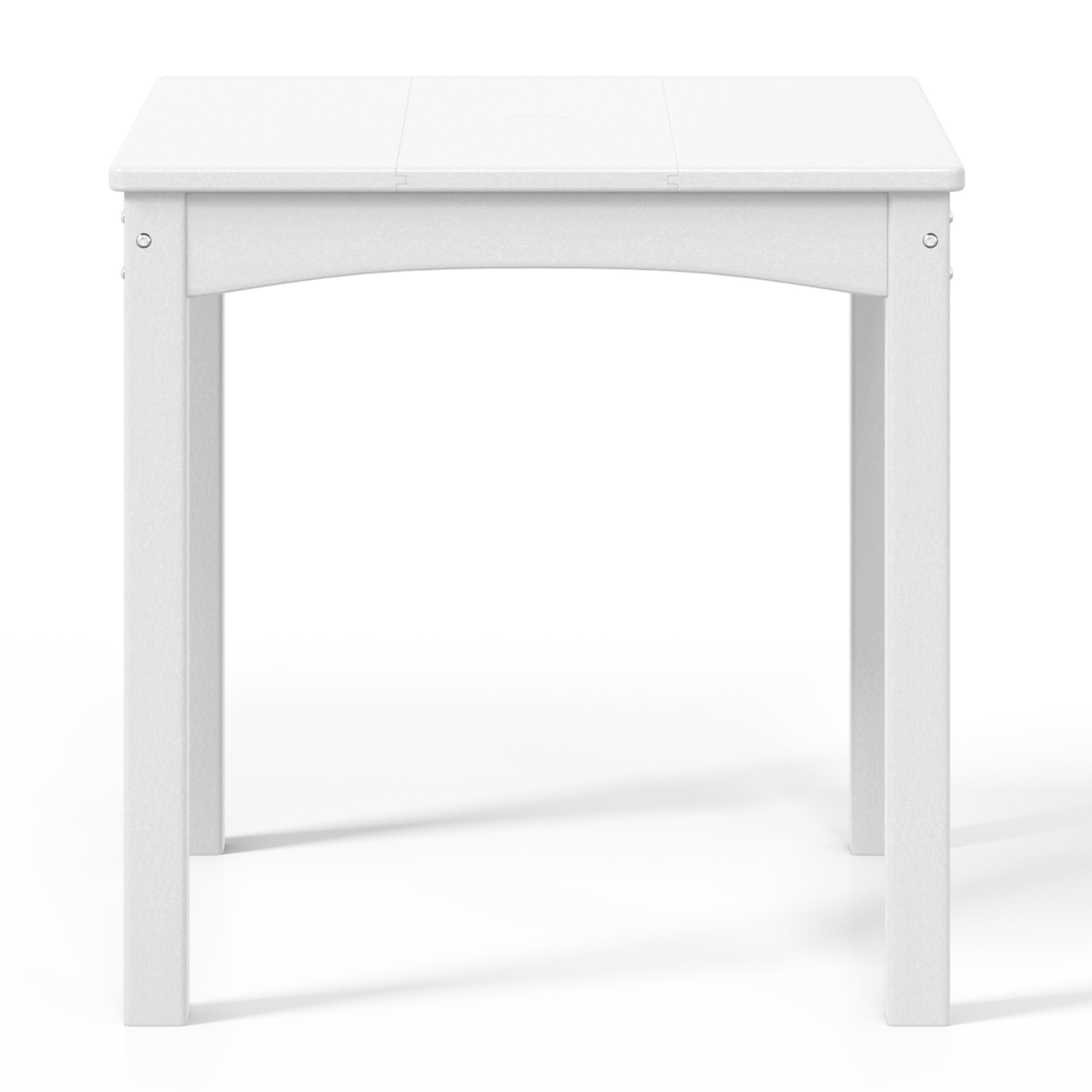 Playhouse Kids 24" Wide HDPE Plastic Childrens Square Dinner Table