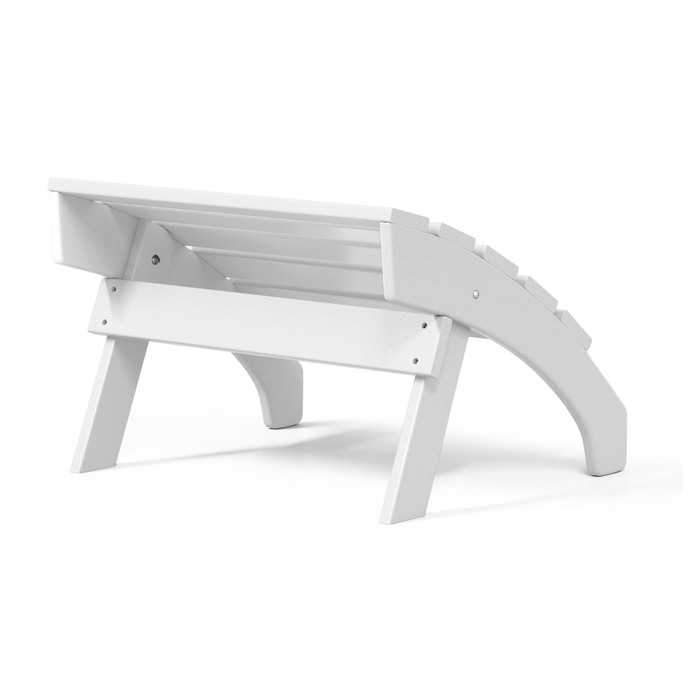 Portside Outdoor Patio HDPE Adirondack Ottoman Footrest