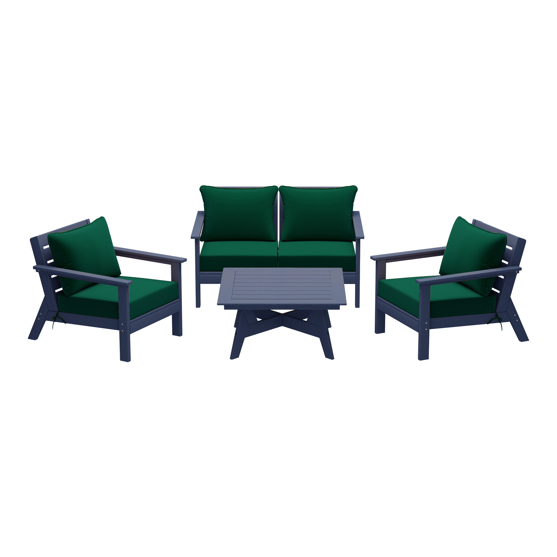 Portsmouth Outdoor 5-Piece Modular Sectional Patio Furniture Sofa Set