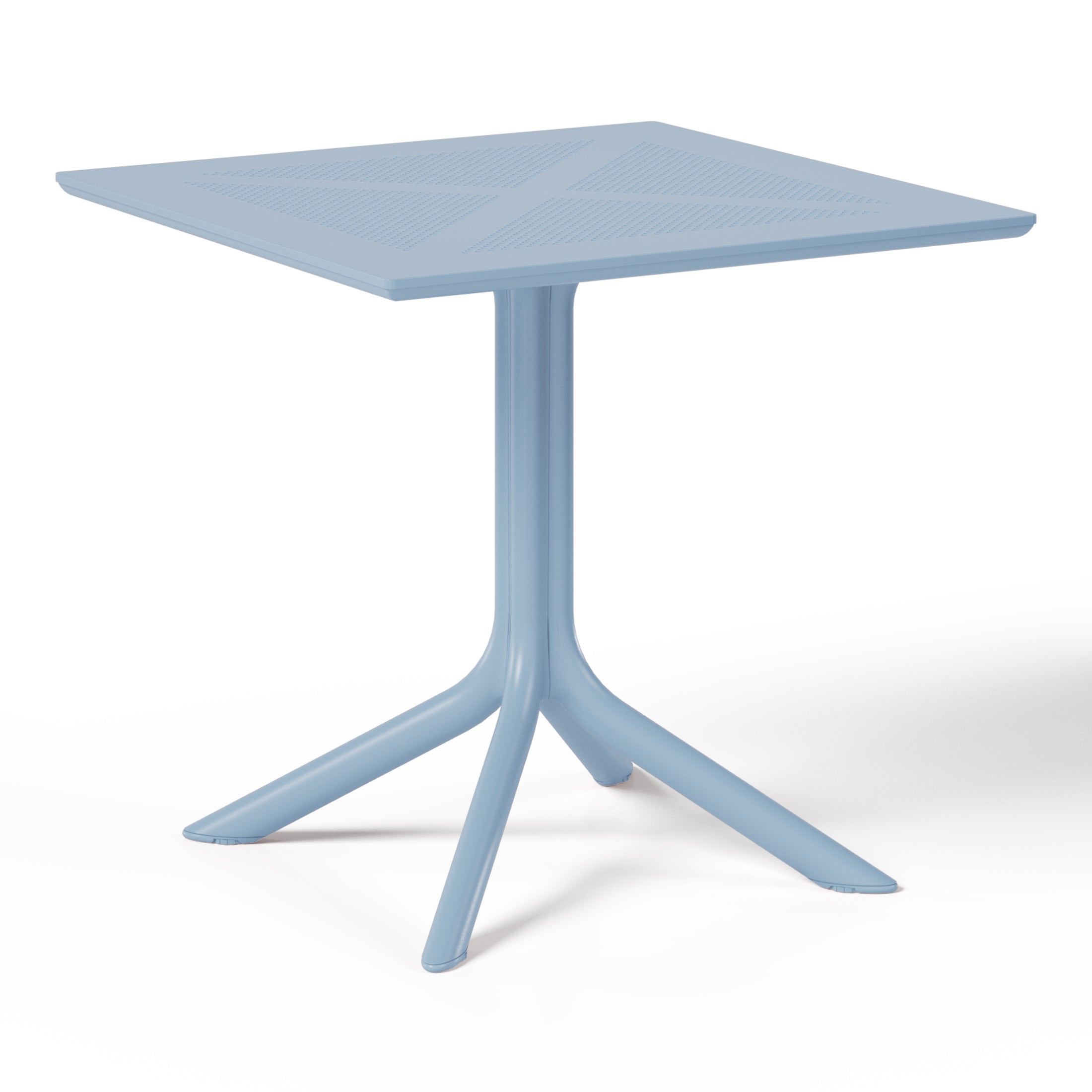 Sunshine 31.5" Square Plastic Outdoor Patio Dining Table for 4