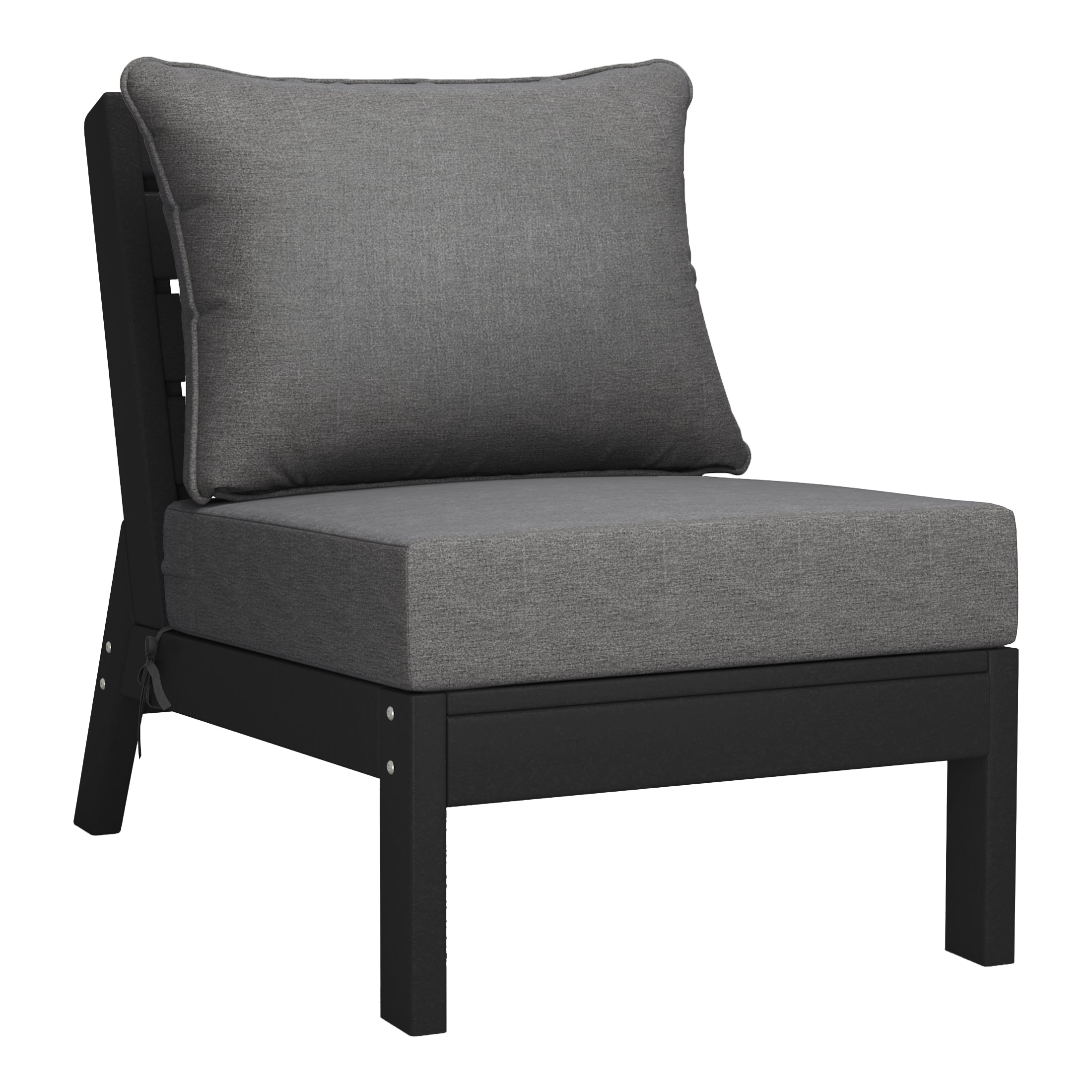 Portsmouth Outdoor Patio HDPE Sectional Sofa with Patio Cushions