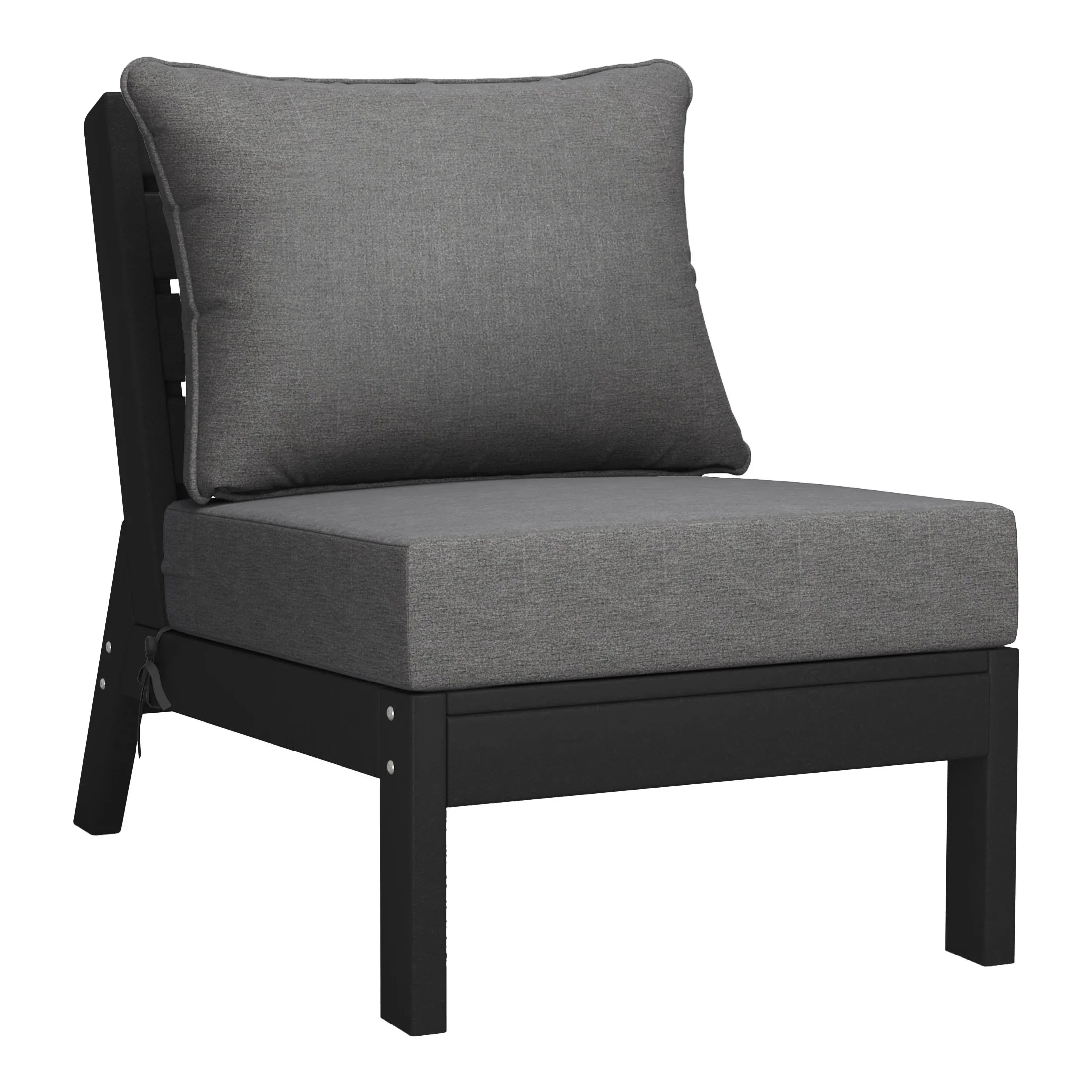 Portsmouth Outdoor Patio HDPE Sectional Sofa with Patio Cushions