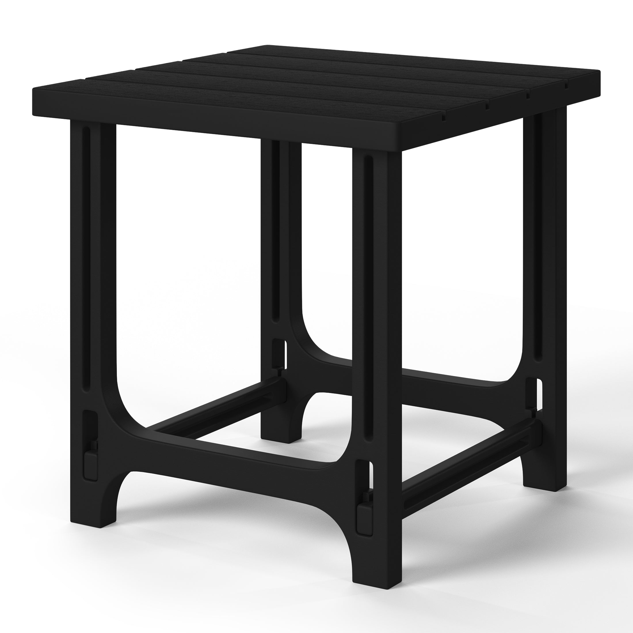 Cayman Outdoor 18" HDPE Square Adirondack Patio Side Table