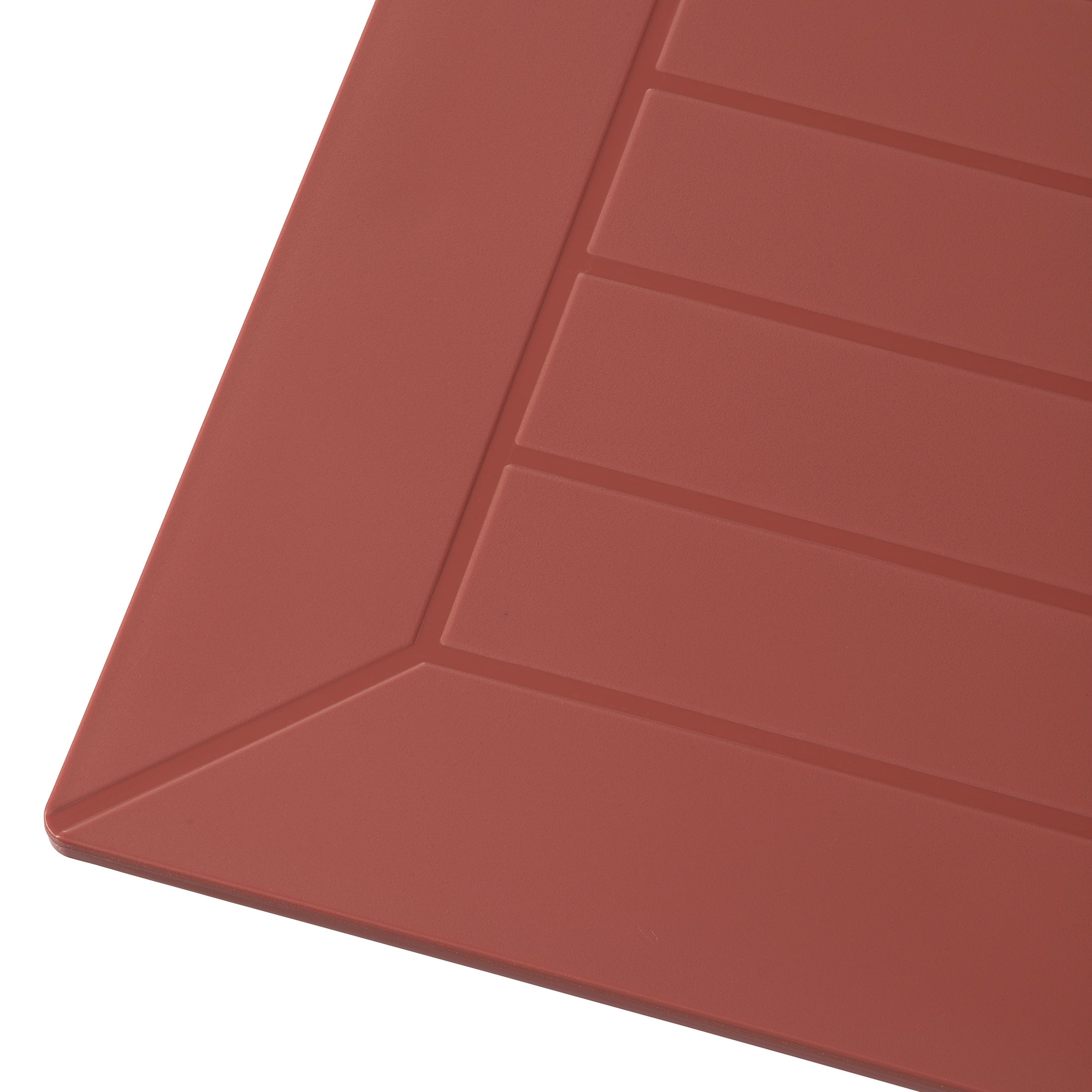 Sunshine 31.5" Square Outdoor Plastic Resin Patio Dining Table for 4