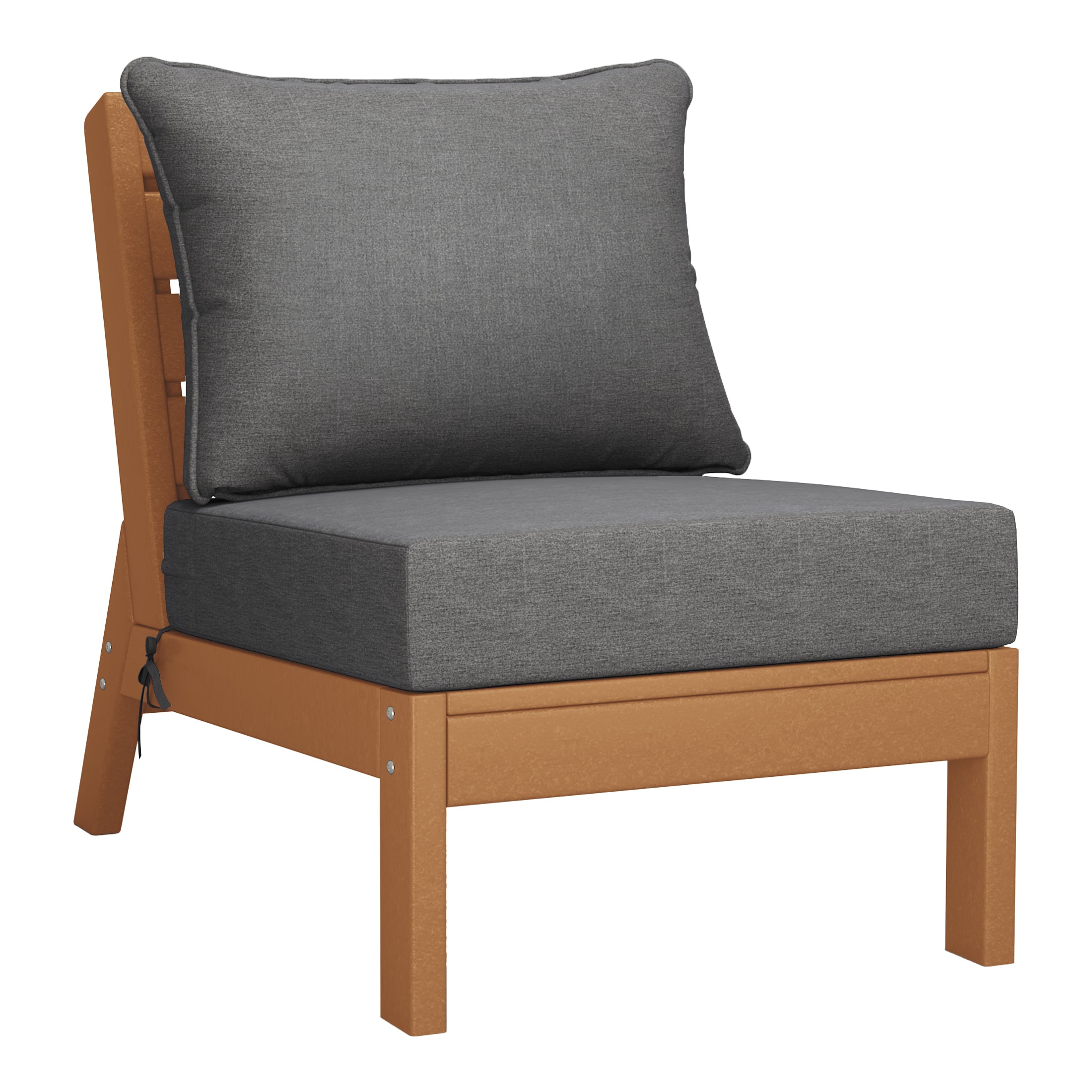 Portsmouth Outdoor Patio HDPE Sectional Sofa with Patio Cushions