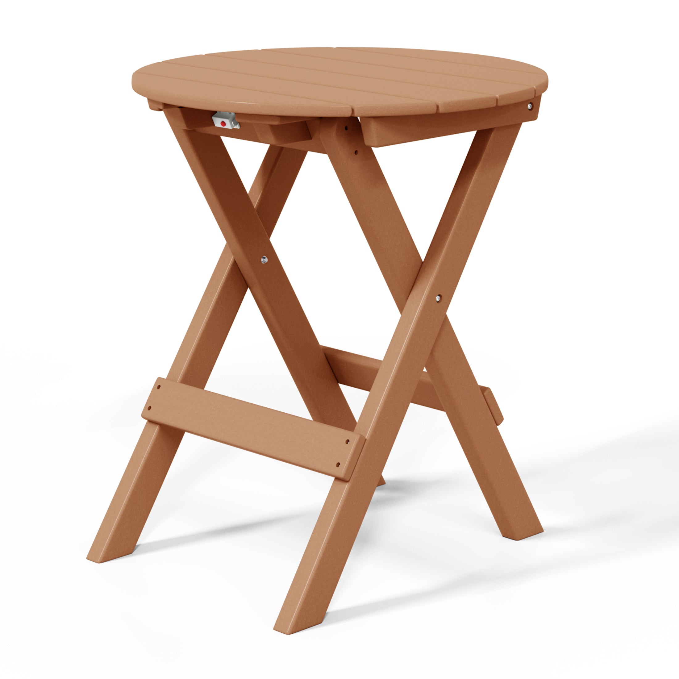 Paradise HDPE Outdoor 24.5 Inch Round Portable Folding Patio Dining Table