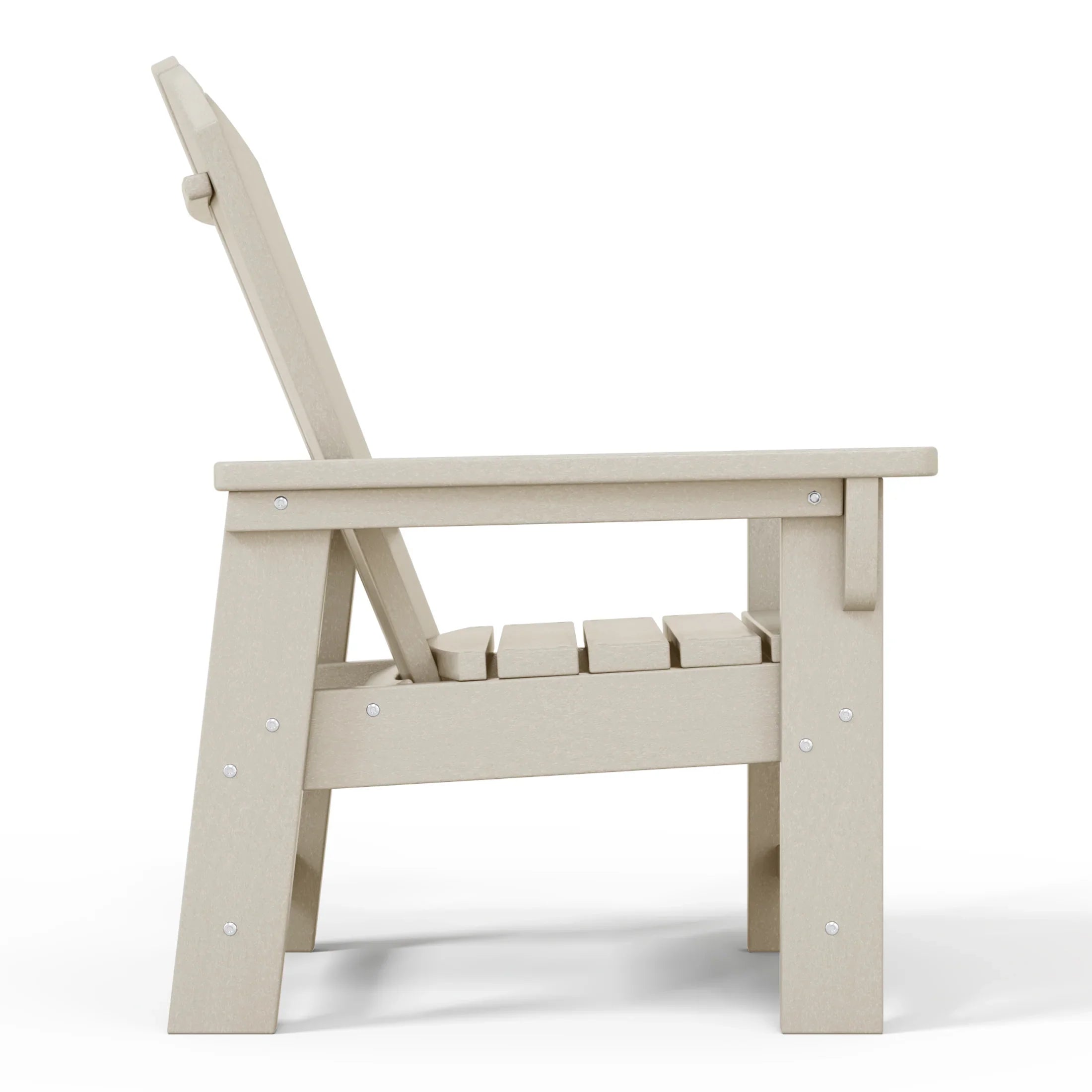 Paradise Kids 3-Piece Outdoor HDPE Adirondack Chairs With Square Side Table Set