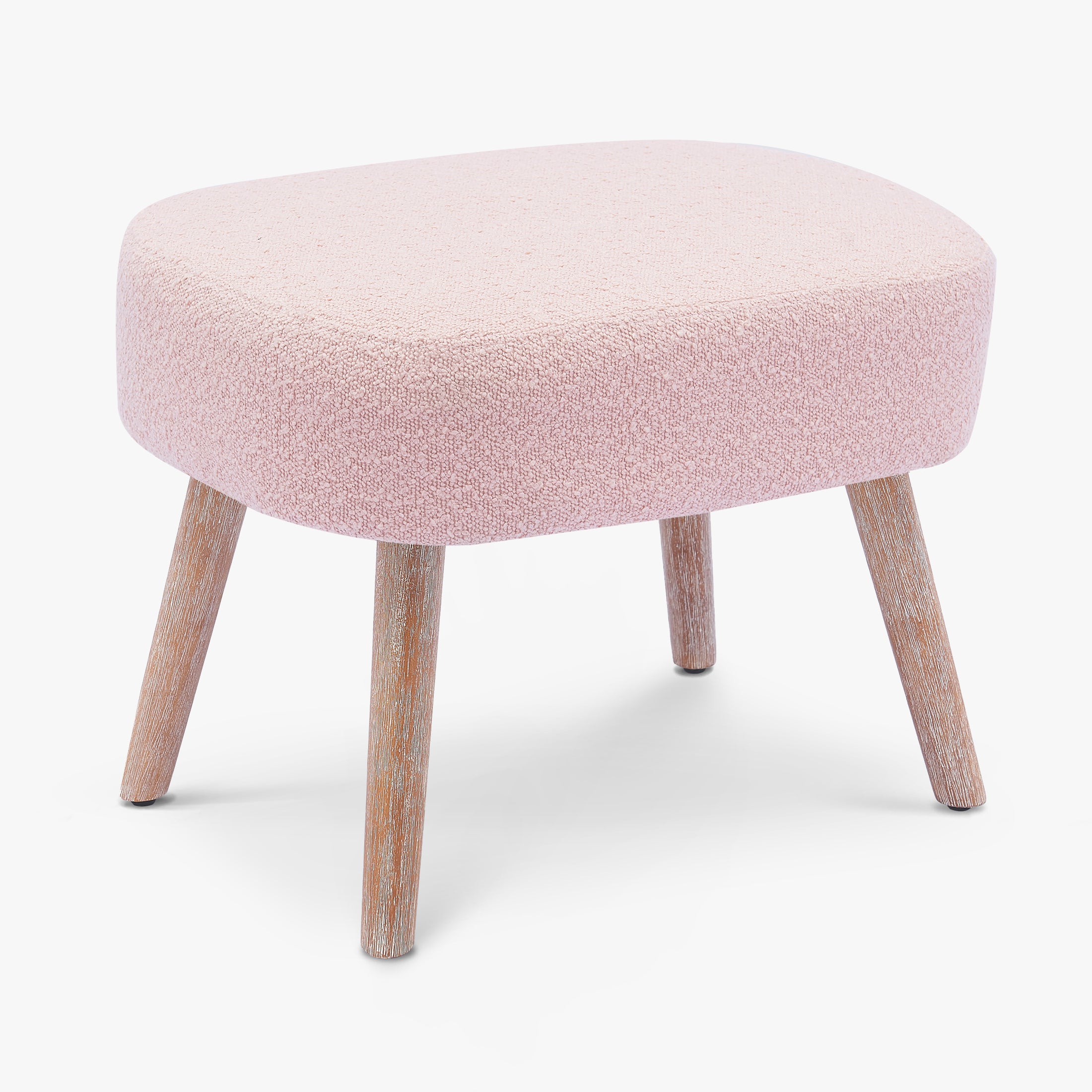 Amélie 21" Wide Square Upholstered Cushion Ottoman Foot Stool