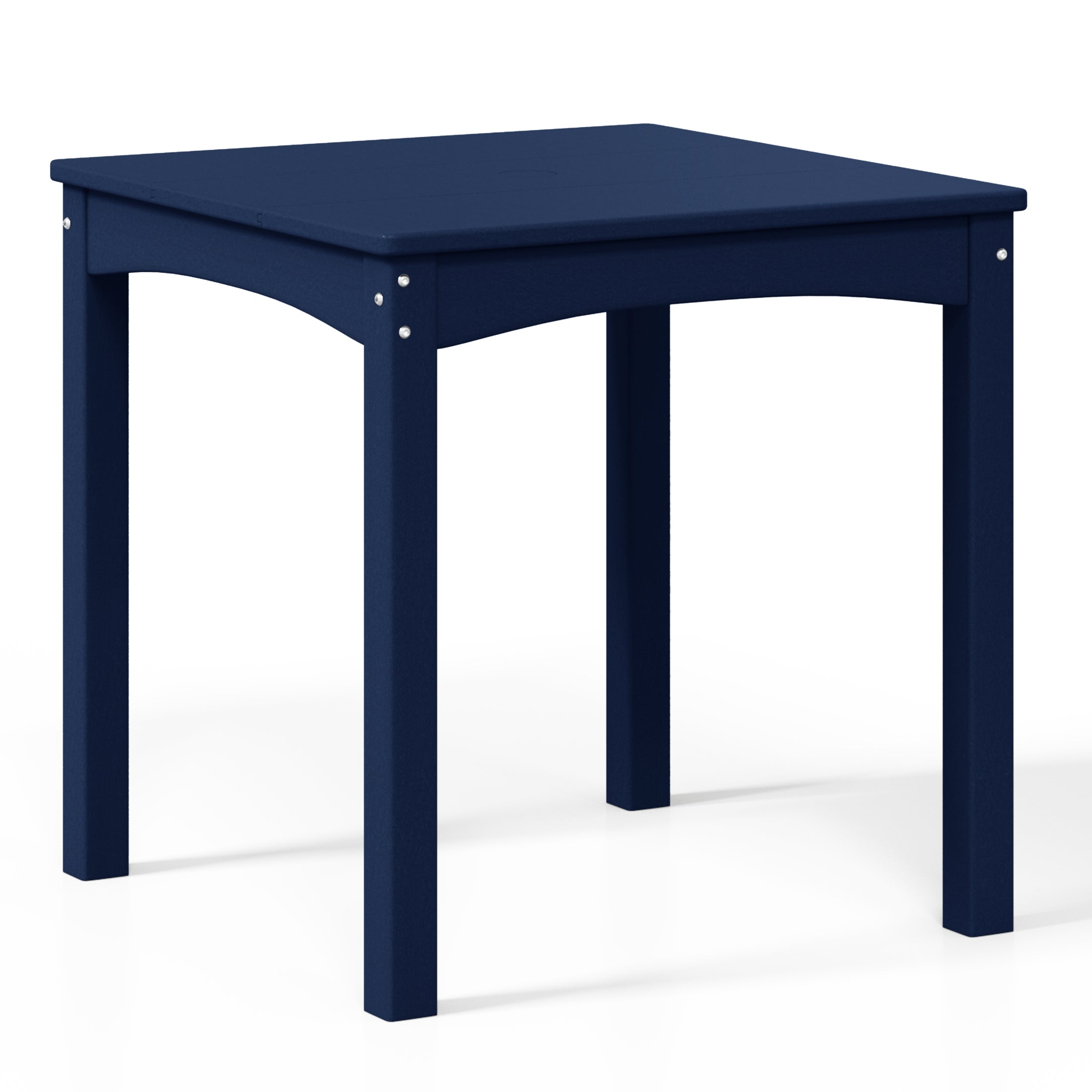 Playhouse Kids 24" Wide HDPE Plastic Childrens Square Dinner Table