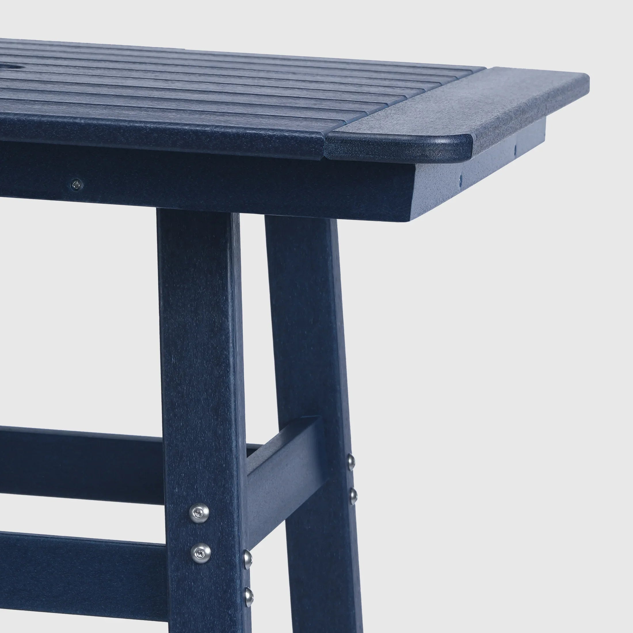 Paradise 30" Square Outdoor Patio Counter High Bistro Bar Table With Umbrella Hole