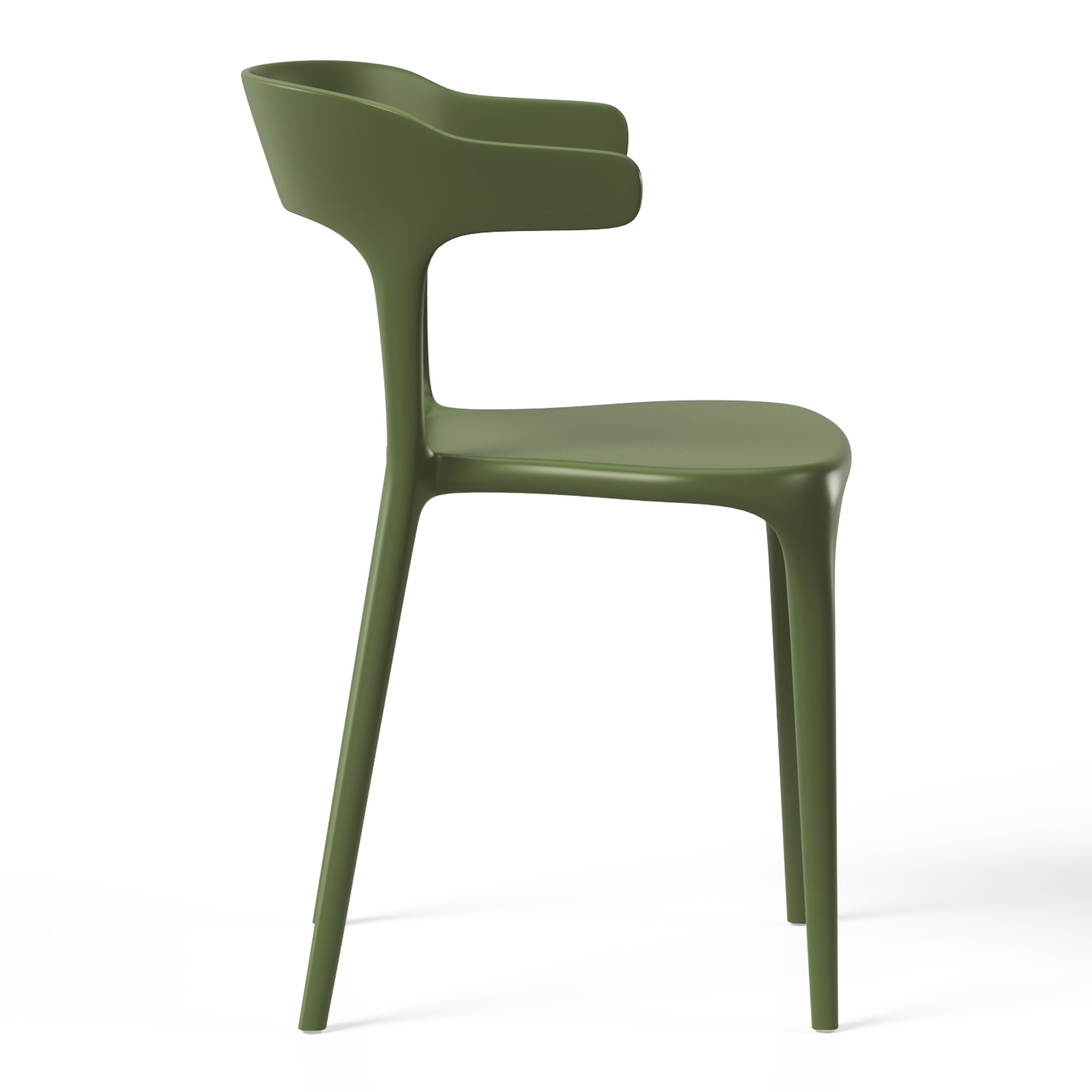 Sunshine 3-Piece Outdoor Metal Patio Dining Table Set With Stackable Modern Patio Side Chairs