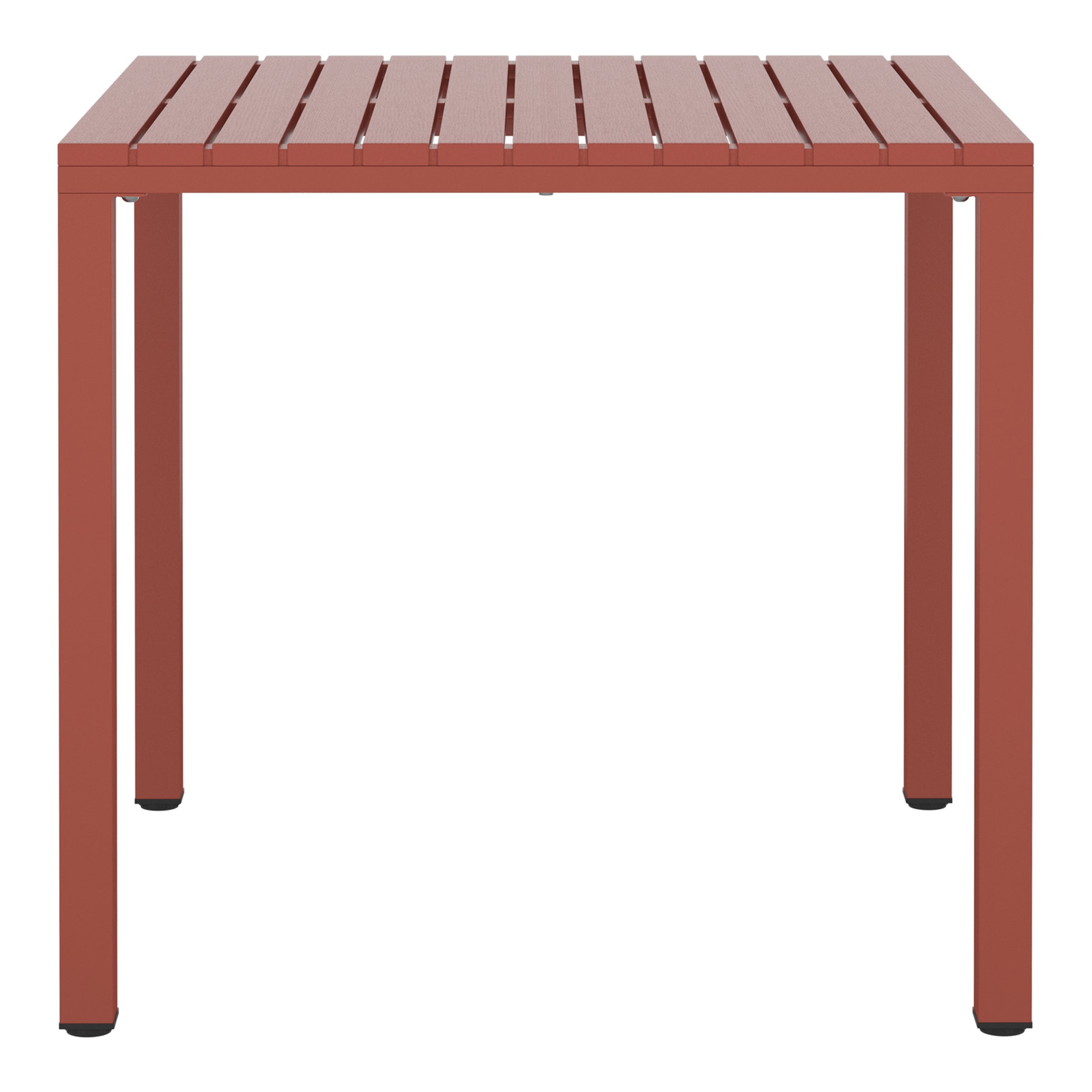 Sunshine 31.5" Iron Metal Frame Outdoor Square Patio Dining Table