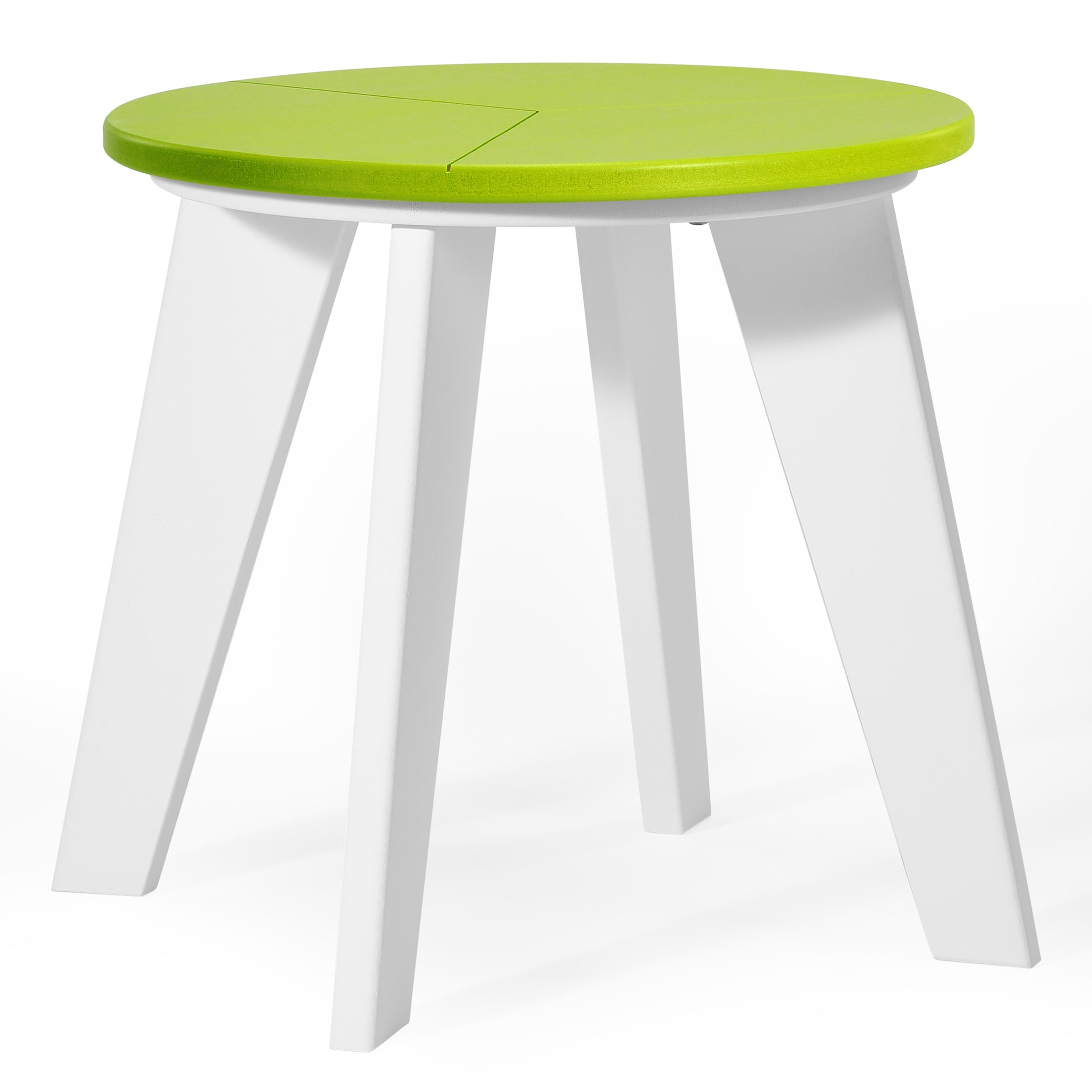 Seaside 3-Piece Outdoor HDPE Conversation Set with Deep Seating Chairs and Round Side Table