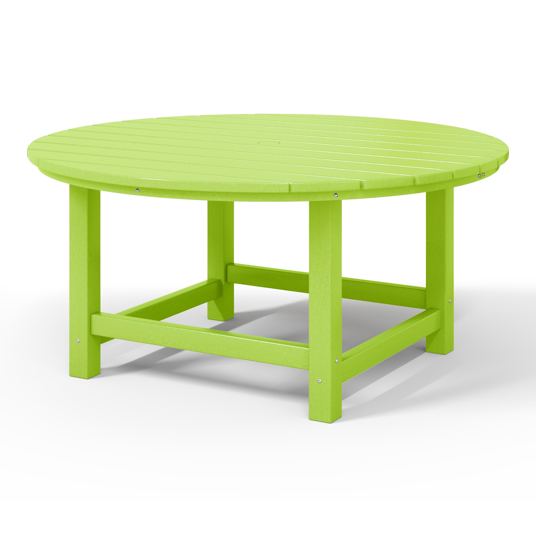 Paradise Low Outdoor HDPE Round Patio Coffee Table