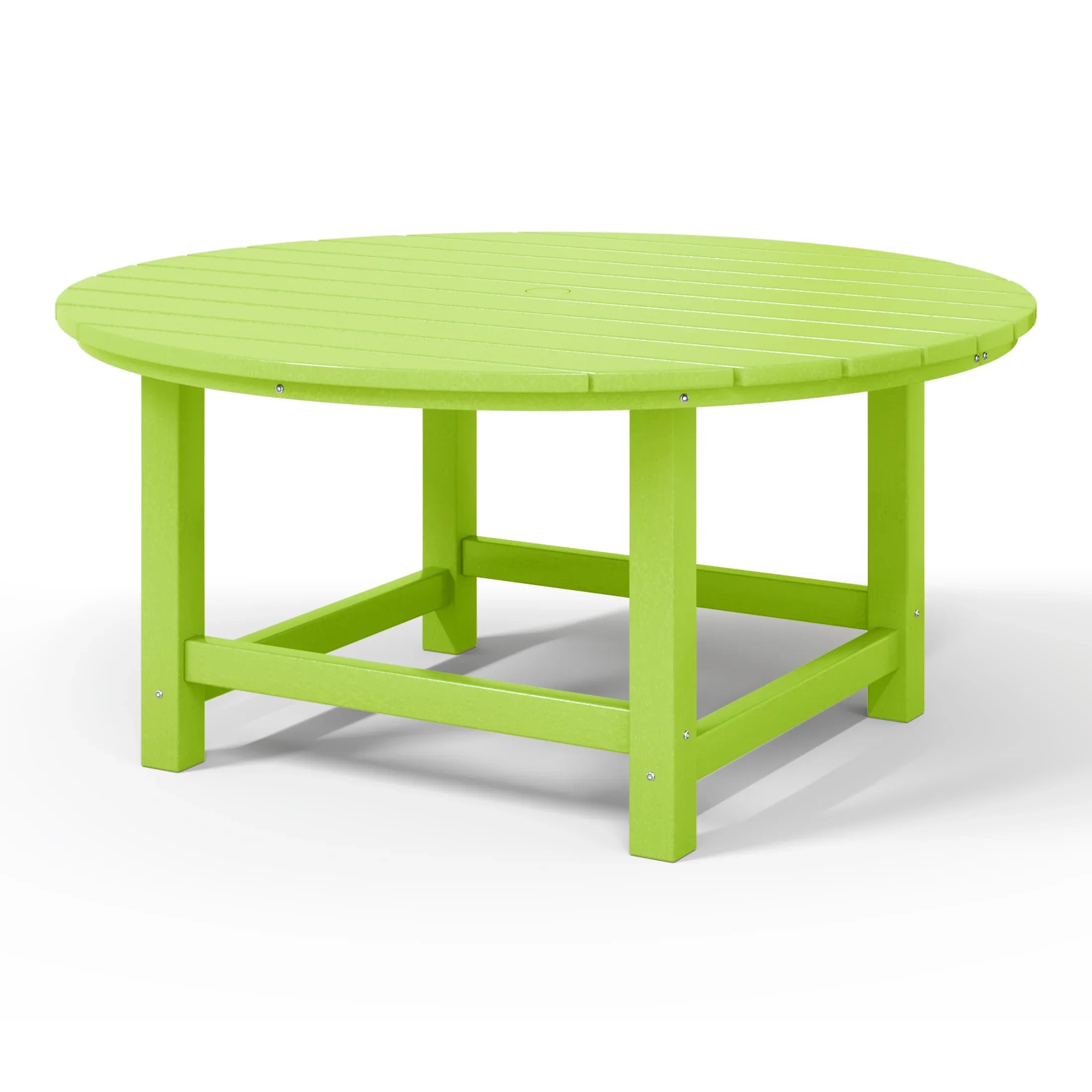Paradise Low Outdoor HDPE Round Patio Coffee Table