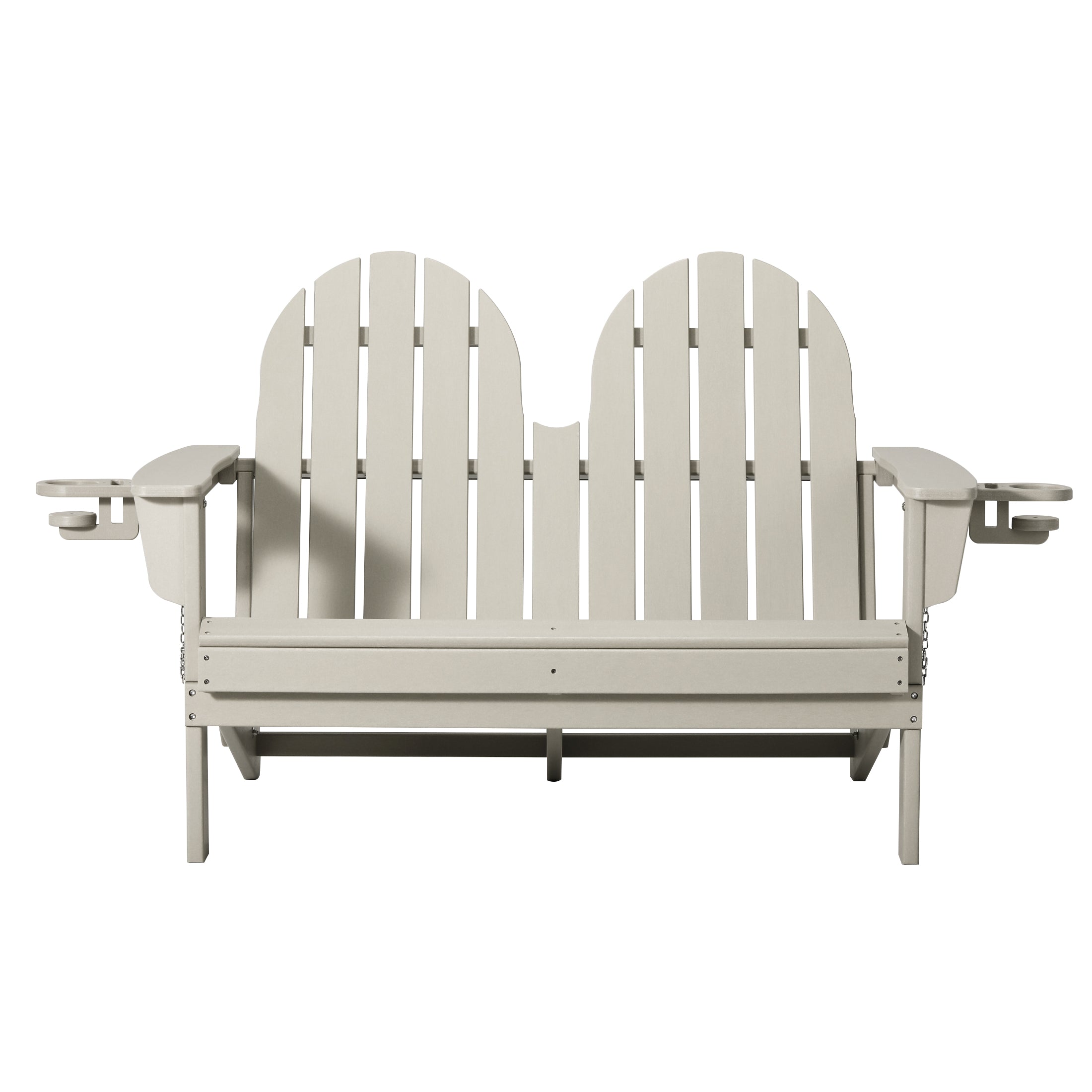 Savannah Outdoor Patio 49" HDPE Folding Adirondack Garden Bench