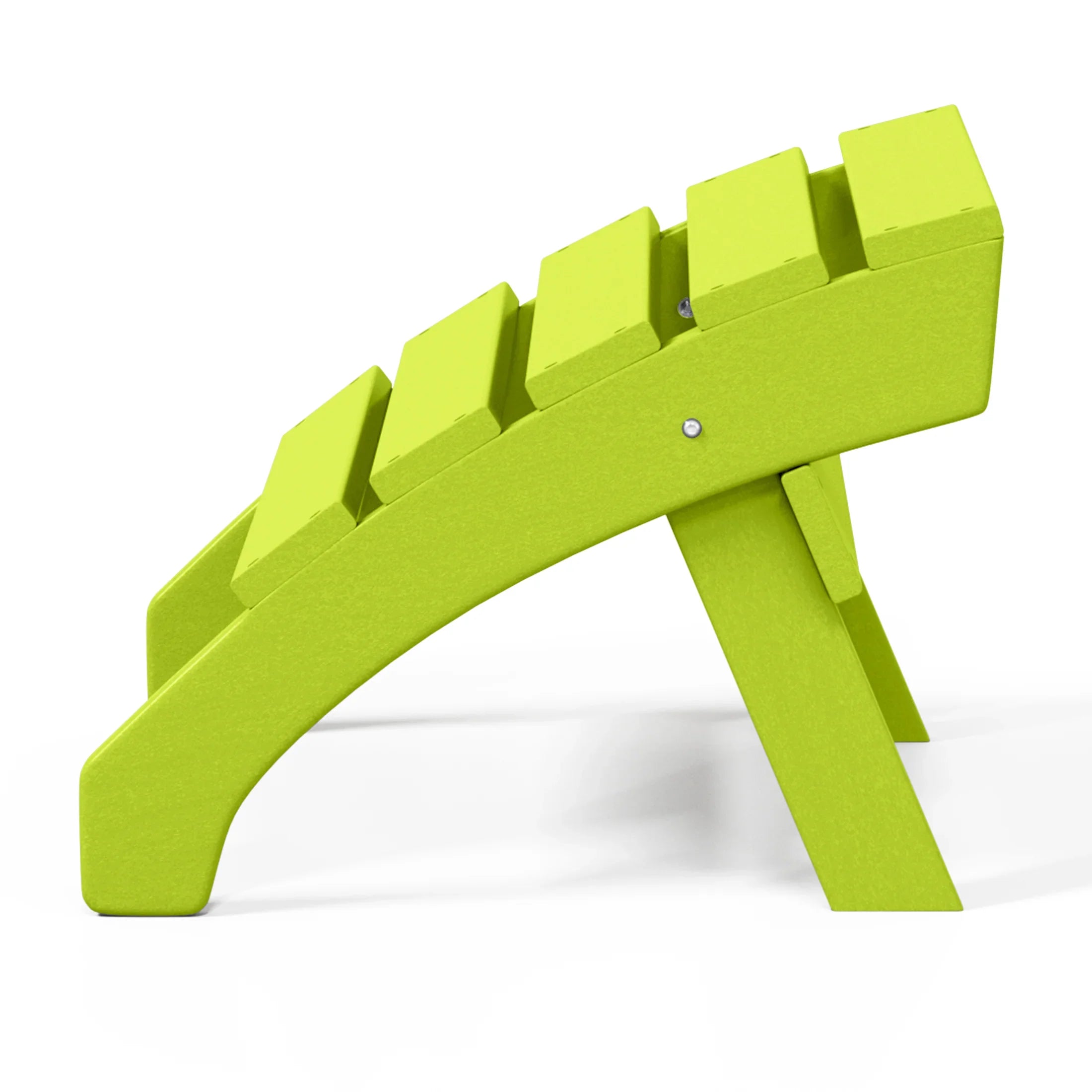 Portside Outdoor Patio HDPE Adirondack Ottoman Footrest