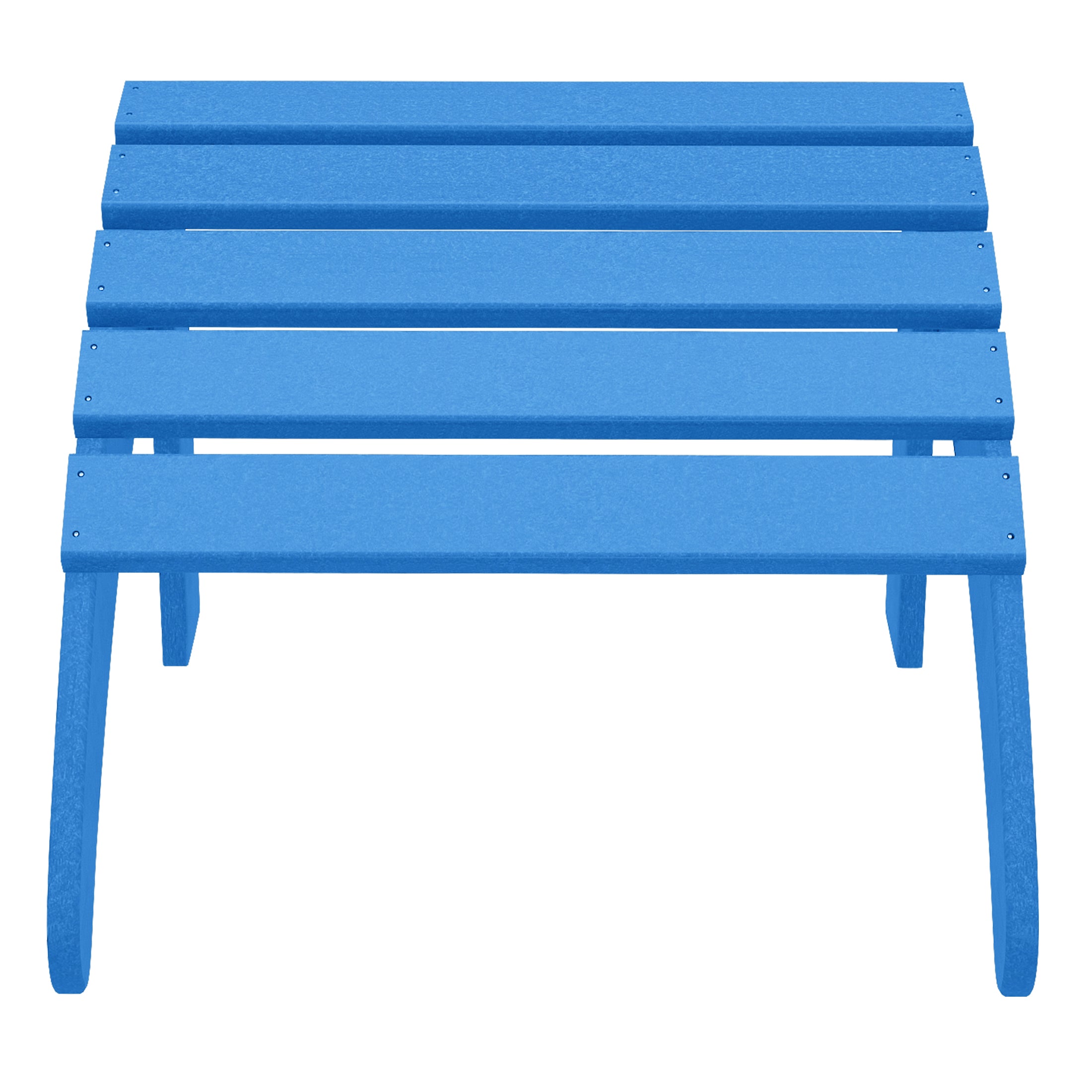 Lakeview 4-Piece Outdoor Patio HDPE Adirondack Chairs With Ottomans and Cup Holder Set