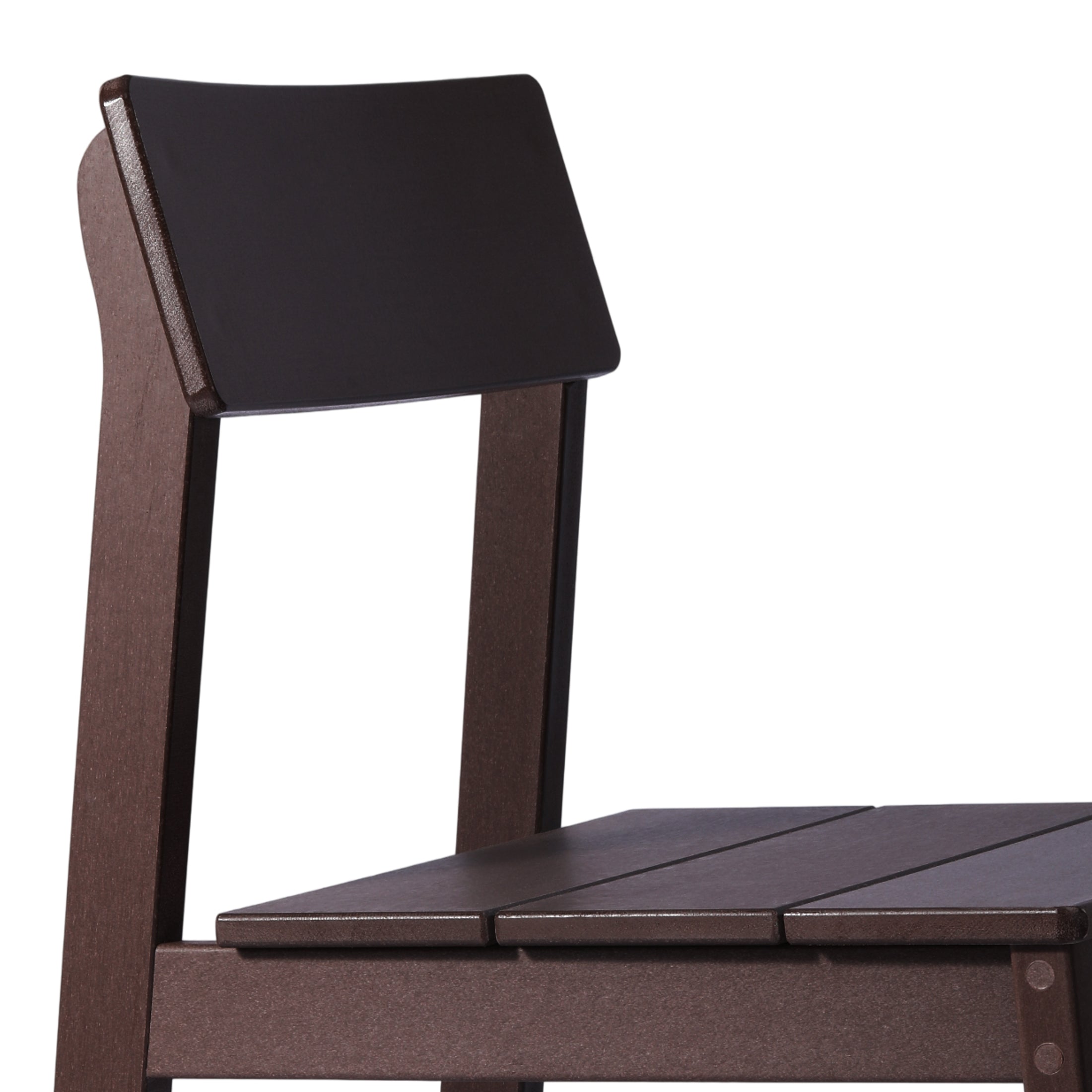 Cambria Modern HDPE Outdoor Armless Patio Dining Chairs (Set of 2)
