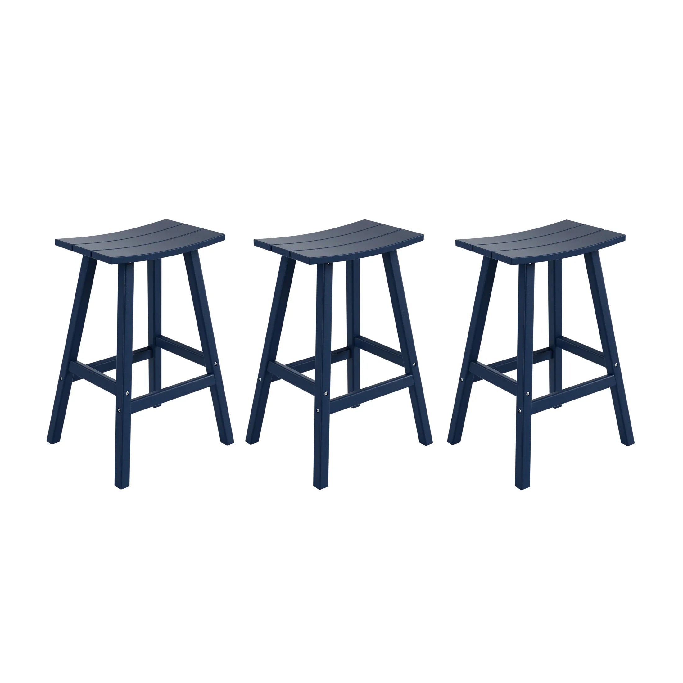 Paradise 29 Inch High Backless Seat Bar Stools (Set of 3)