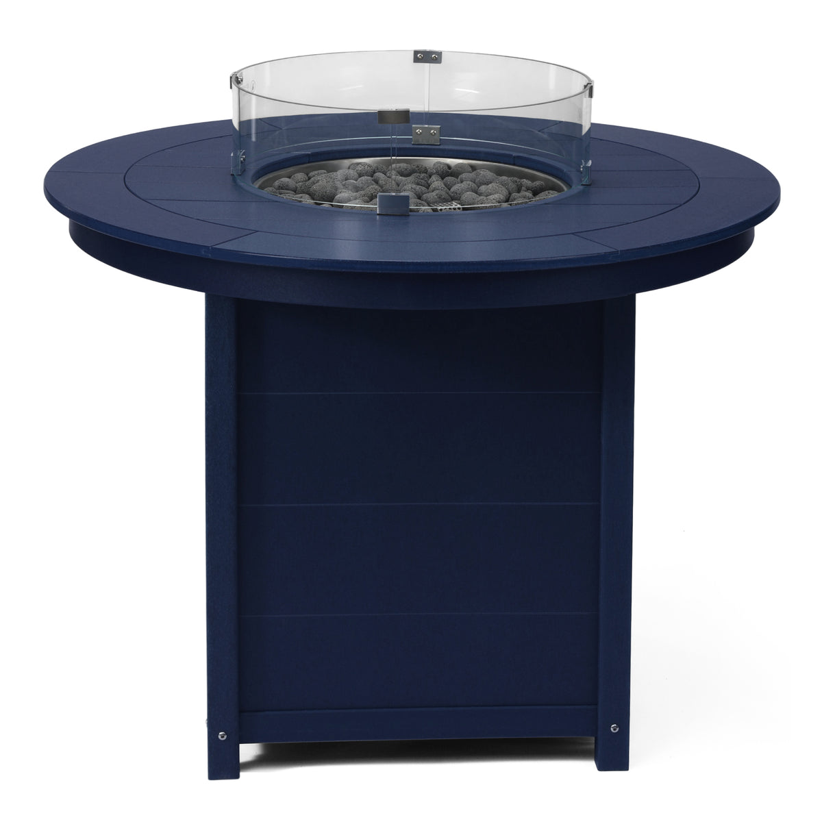 Sol 47" Modern Outdoor Patio Propane Round Counter Height Fire Pit Table