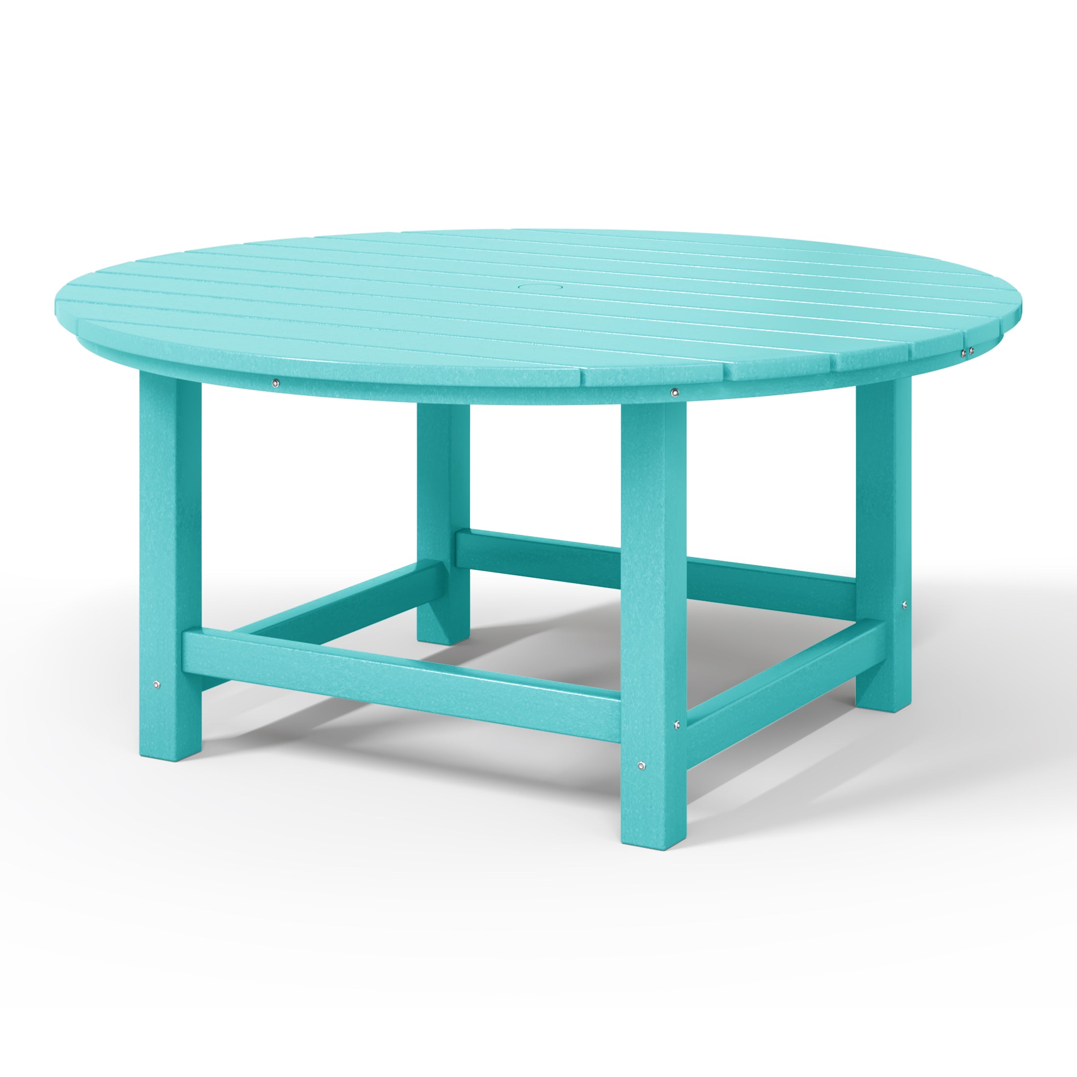 Paradise Low Outdoor HDPE Round Patio Coffee Table